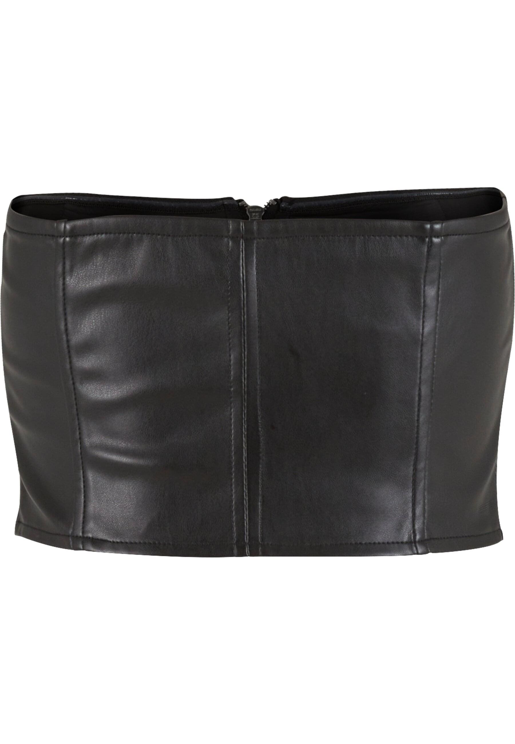 URBAN CLASSICS Muskelshirt »Urban Classics Ladies Synthetic Leather Bandeau Top«, (1 tlg.)