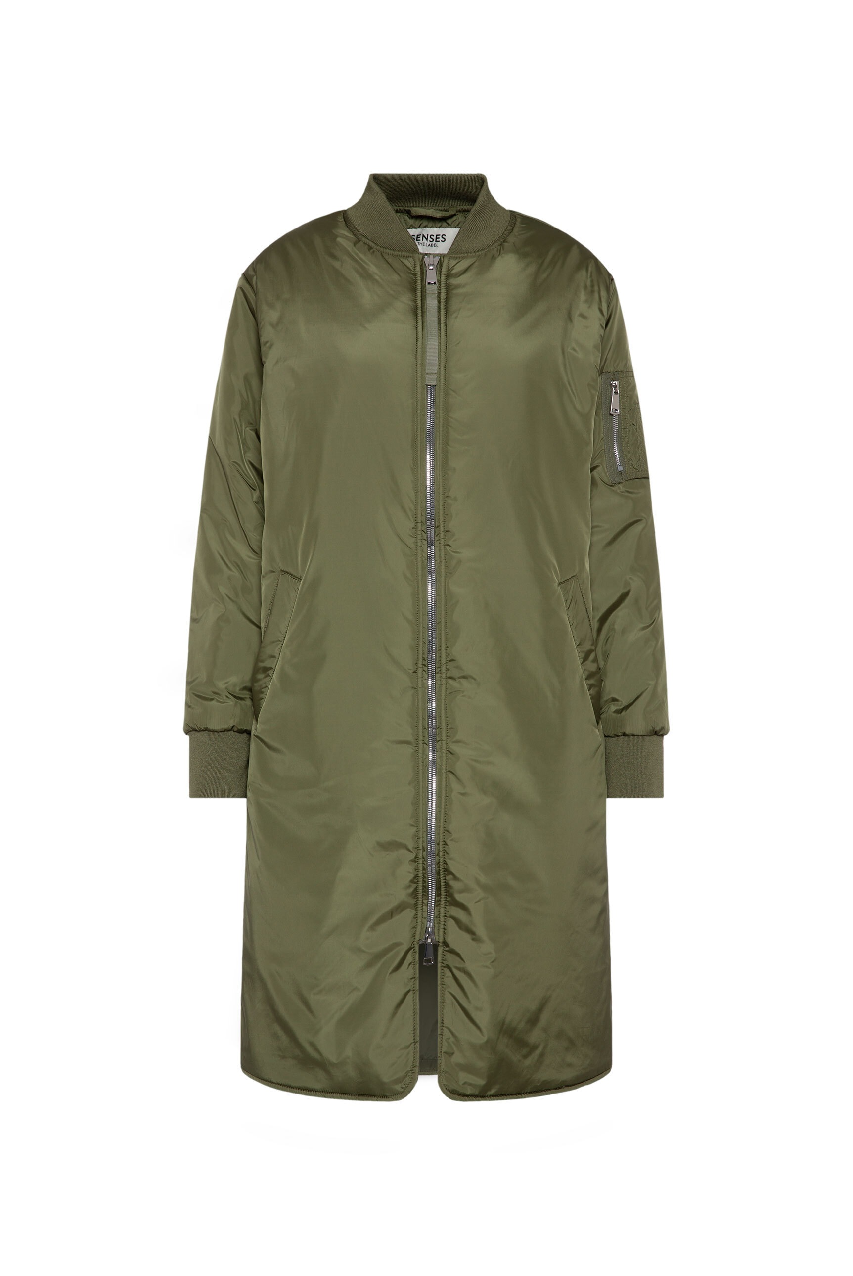 SENSES.THE LABEL Langjacke ohne Kapuze mit Two-Way-Zipper günstig online kaufen