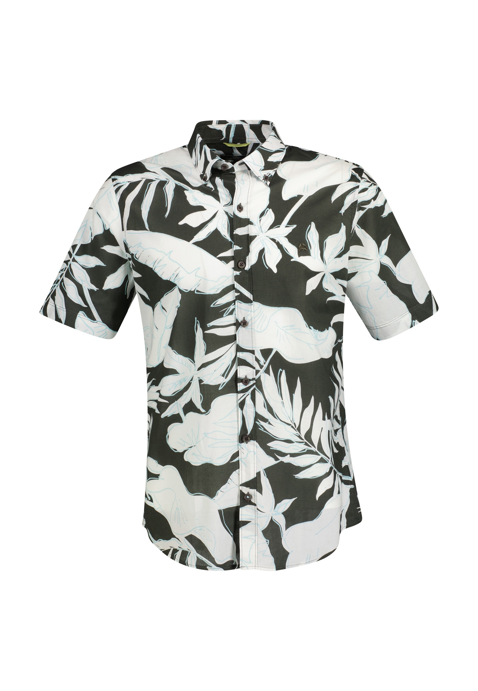 LERROS Kurzarmhemd »Halbarmhemd mit floralem Print«