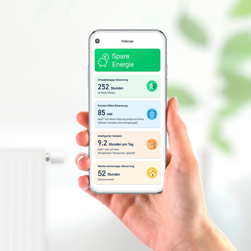 Tado Heizkörperthermostat »Starter Kit mit 2 Smarten Heizkörper-Thermostaten V3+«