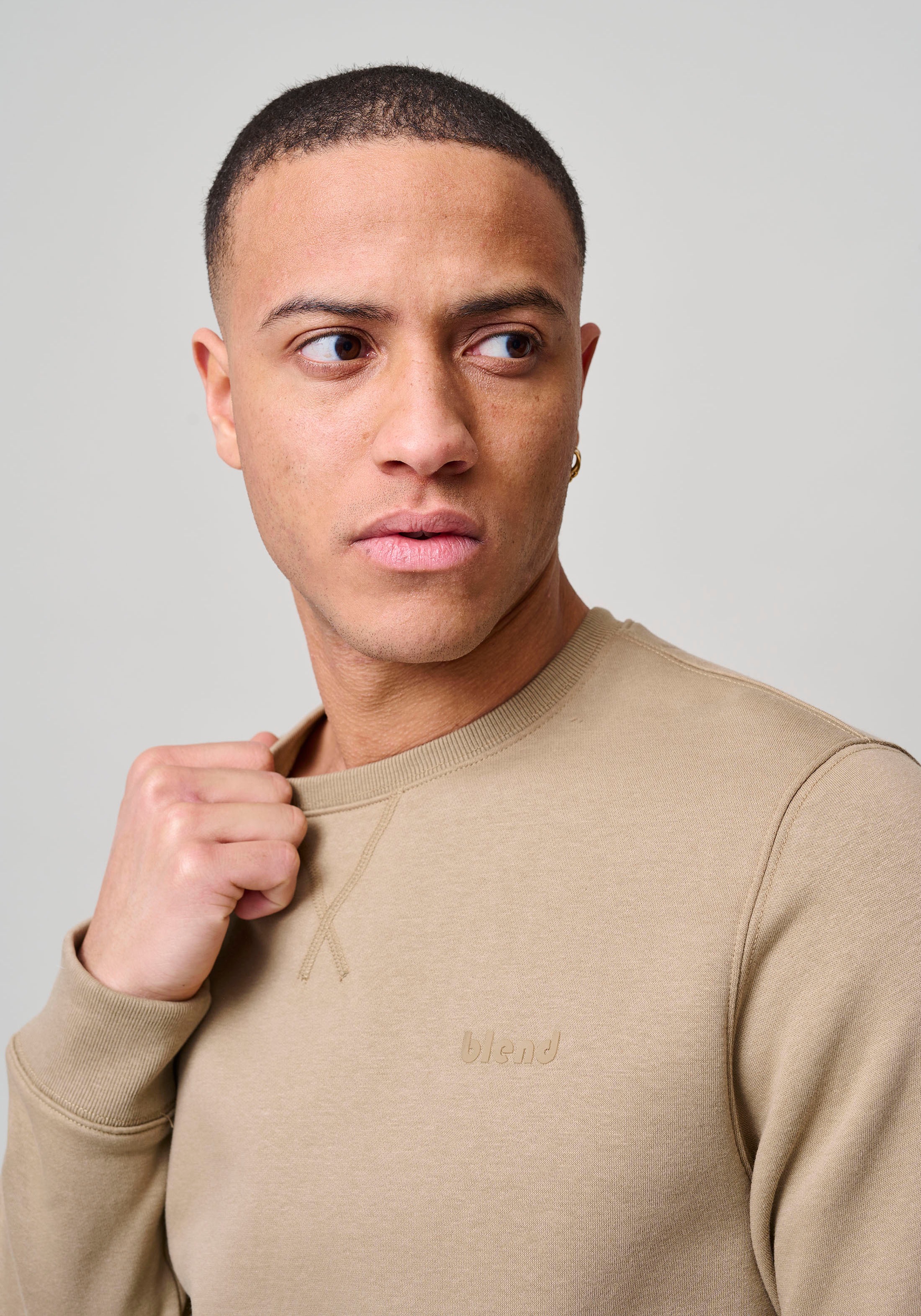 Blend BHDownton Crew Sweatshirt Sand Größe S 6