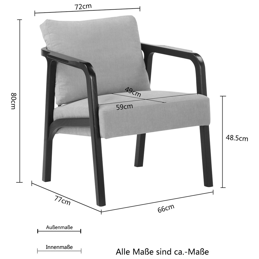 Guido Maria Kretschmer Home&Living Relaxsessel »Mette«