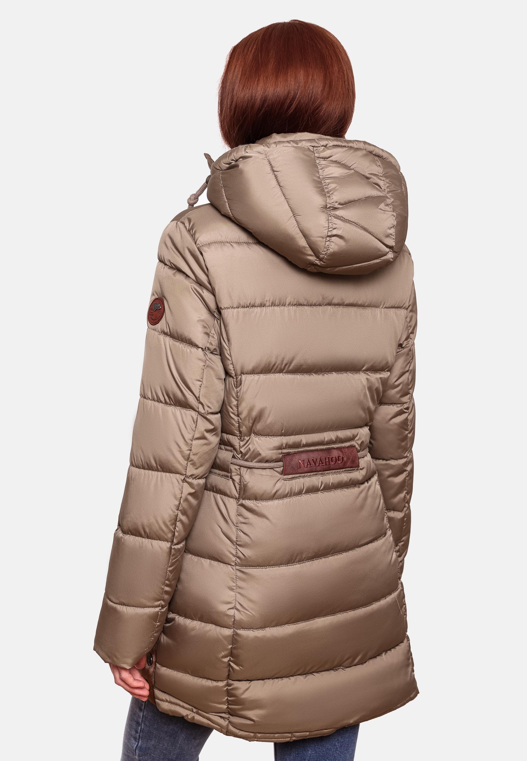Navahoo Steppmantel »Daliee«, Stylischer Winterparka mit abnehmbarer Kapuze