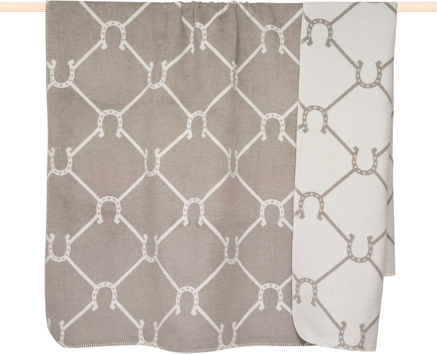 PAD Wohndecke "UWZ41REE" Pferdeglück im Karo-Design – Landhausstil mit Wiedererkennungswert