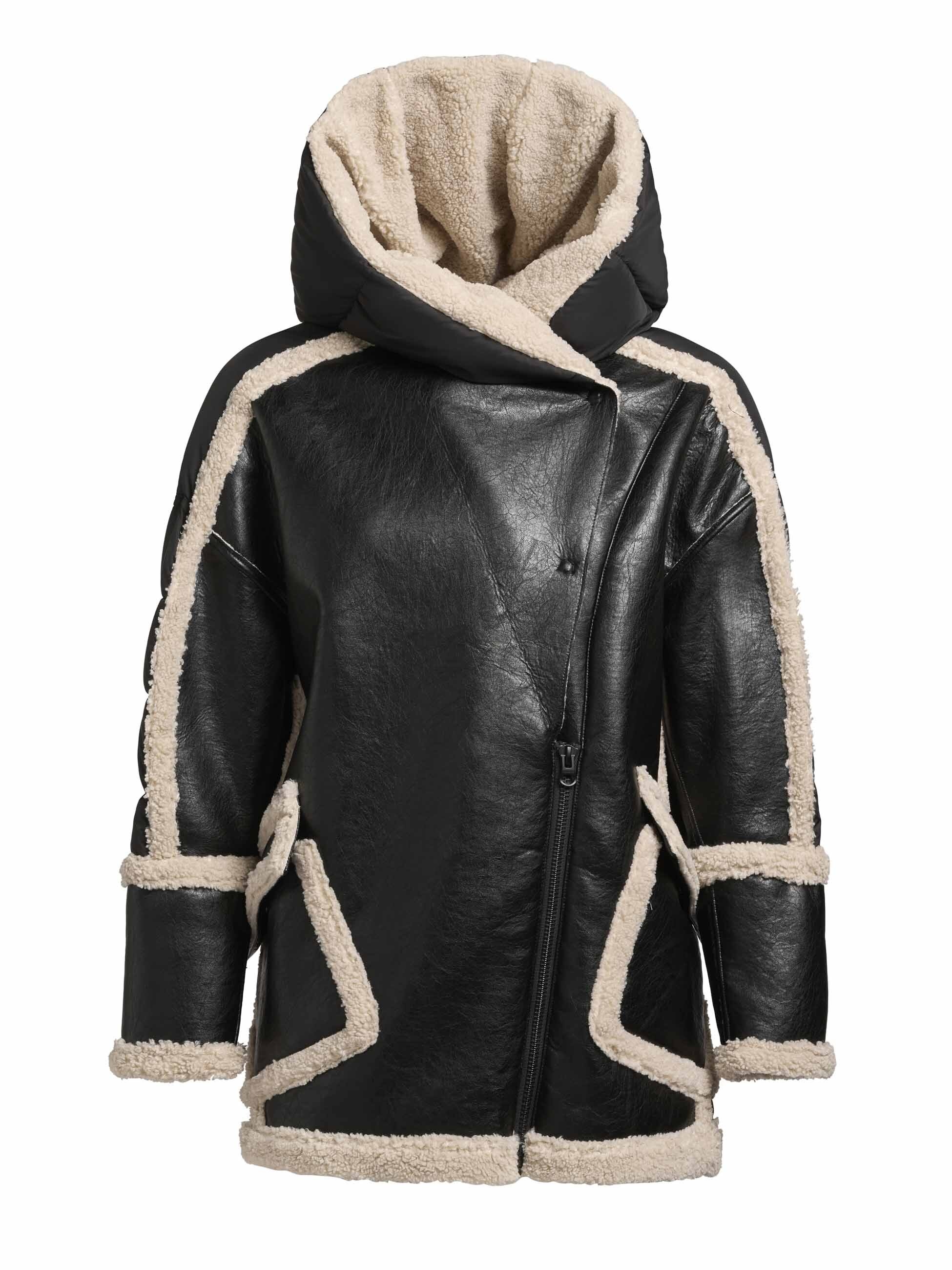 khujo Lederimitatjacke »KATY«, mit Kapuze
