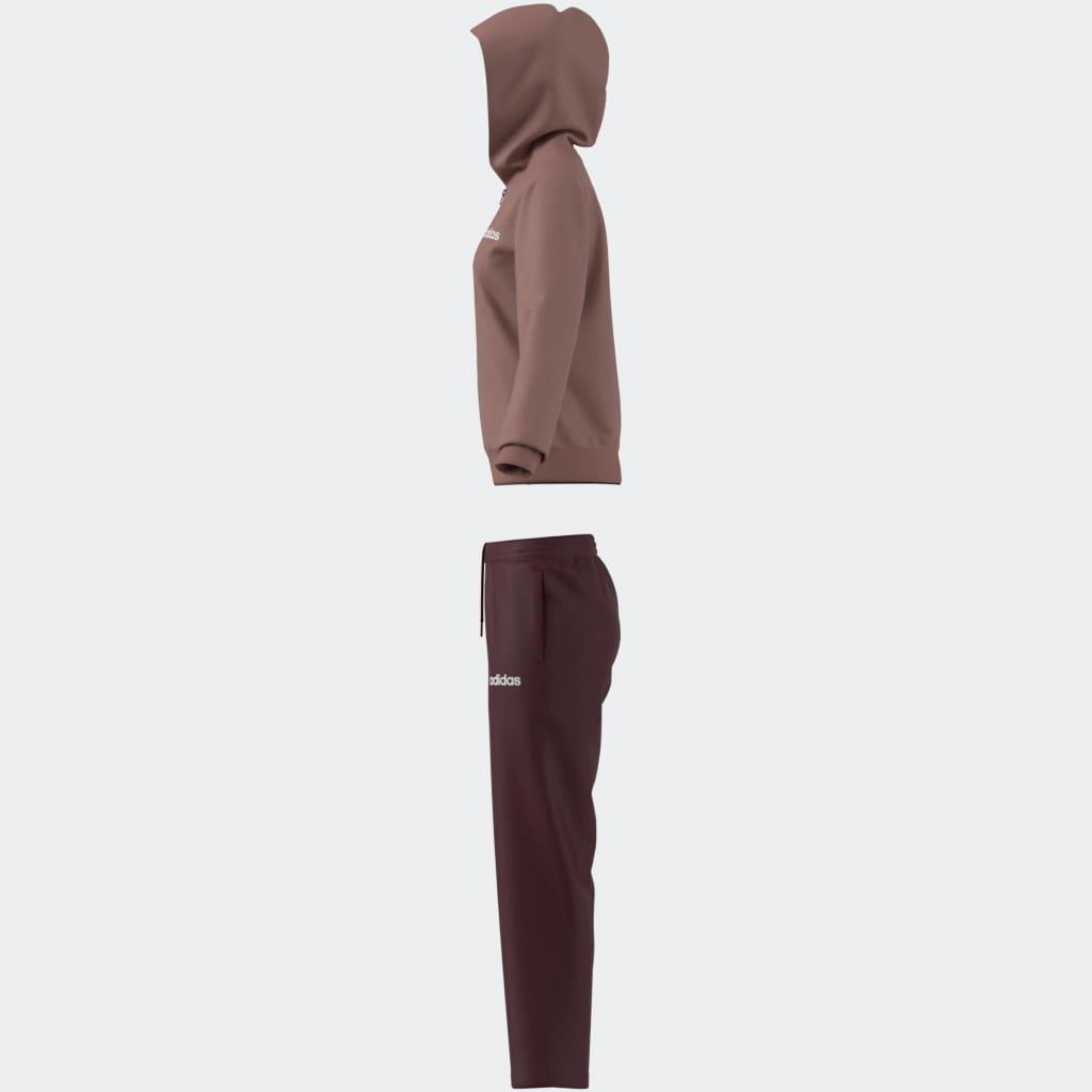 adidas Sportswear Trainingsanzug »W LINEAR TS«, (2 tlg.), Trainingsjacke mit Kapuze, Tracksuit