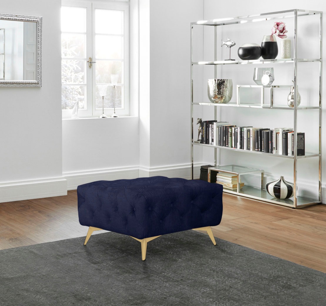 Home affaire Polsterhocker "Glynis" aufwändige Knopfheftung, moderne Cheste günstig online kaufen