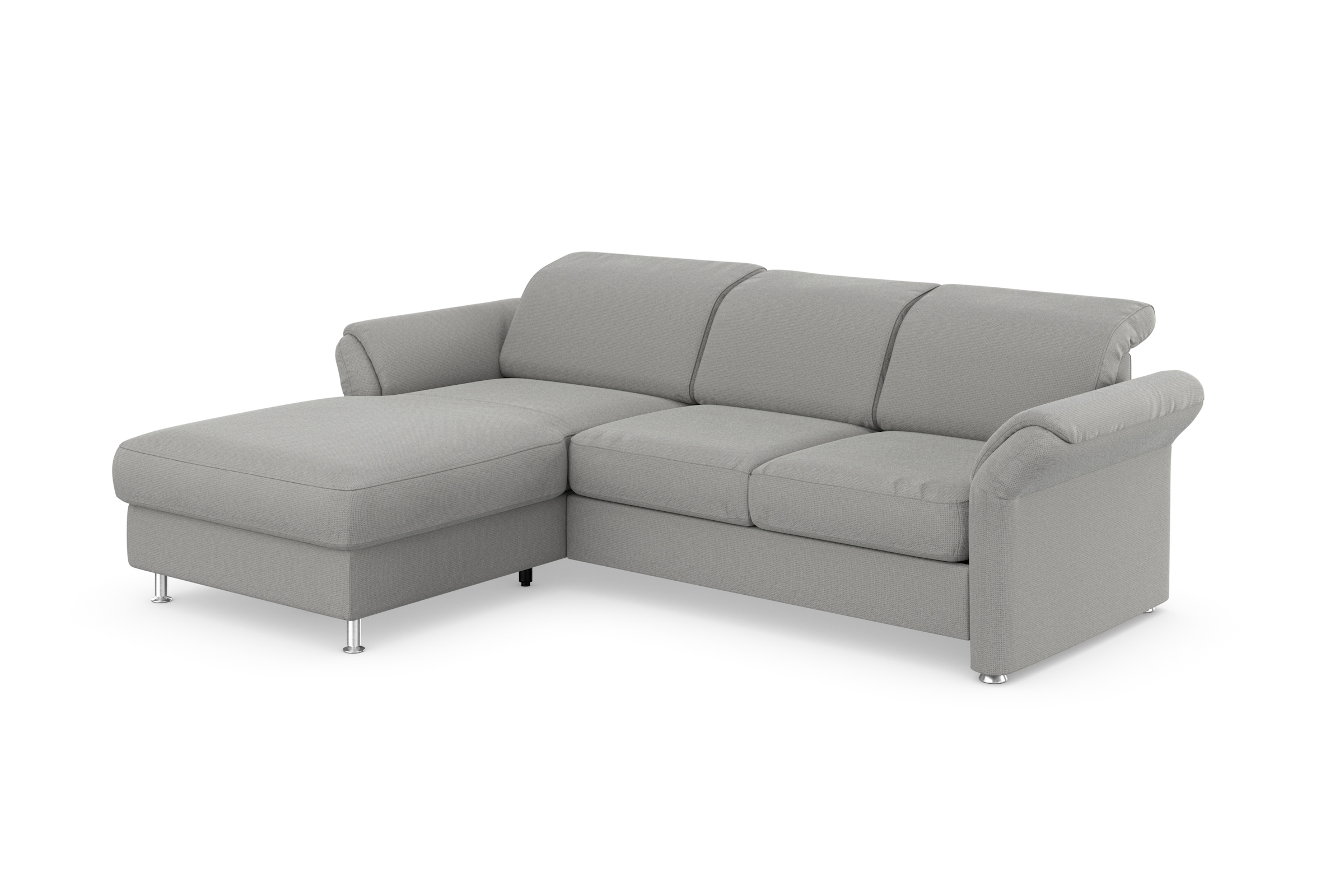 sit&more Ecksofa »Apulia L-Form«, wahlweise Bettfunktion, Bettkasten und Kopf- und Armteilverstellung