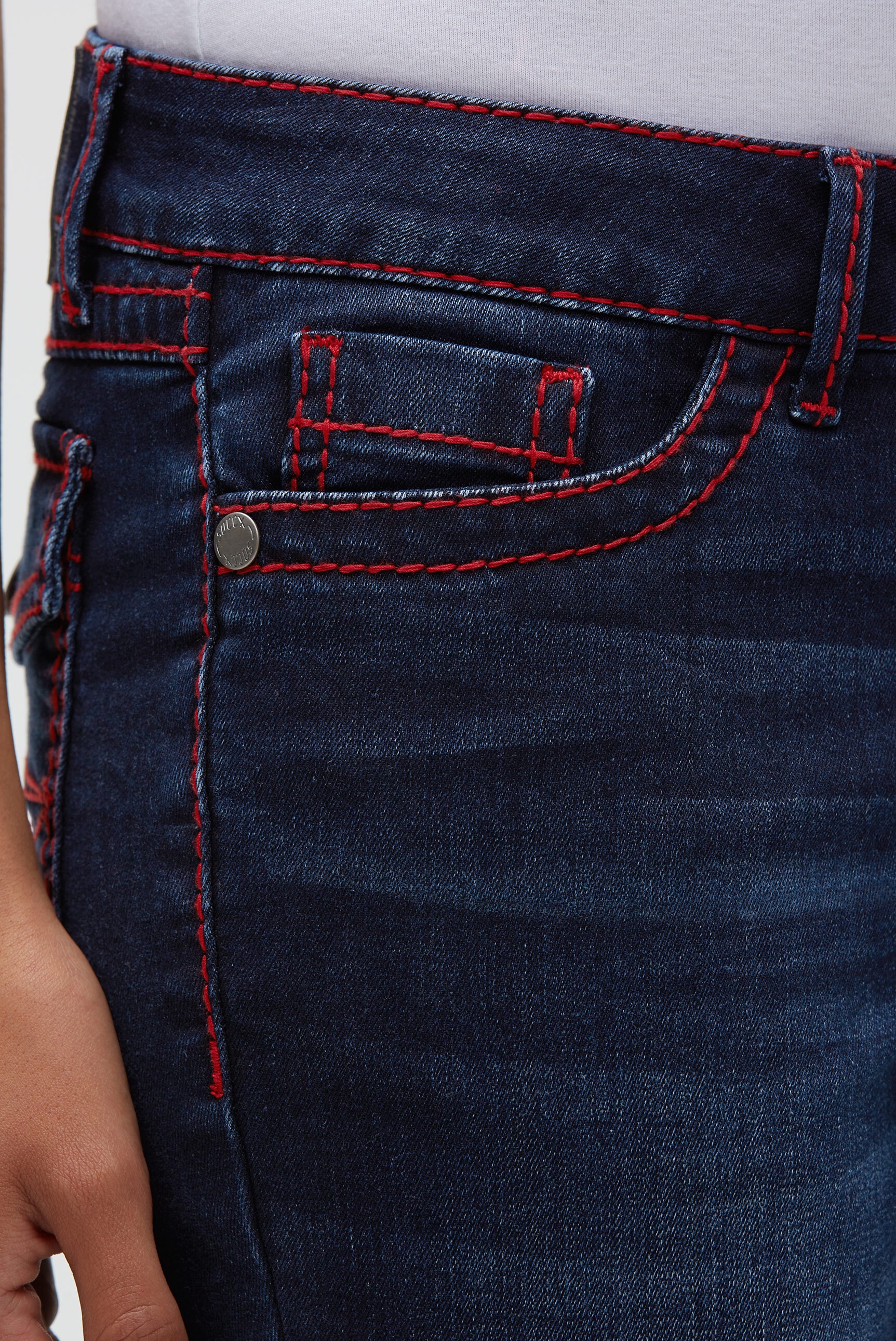 SOCCX Regular-fit-Jeans mit breiten Nähten