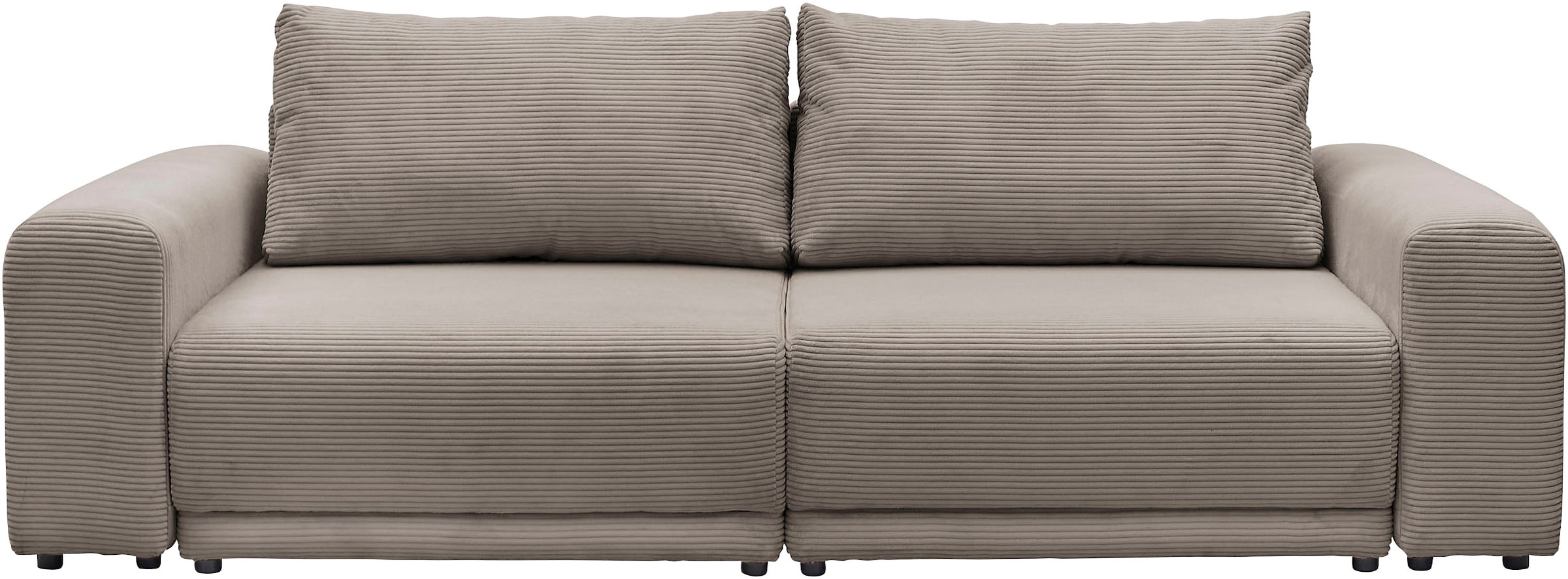 OTTO home Schlafsofa »PHEELIX Cord, mit 3 Funktionen« Elemente einzeln oder gleichzeitig ausziehbar, bequemer Sitzkomfort