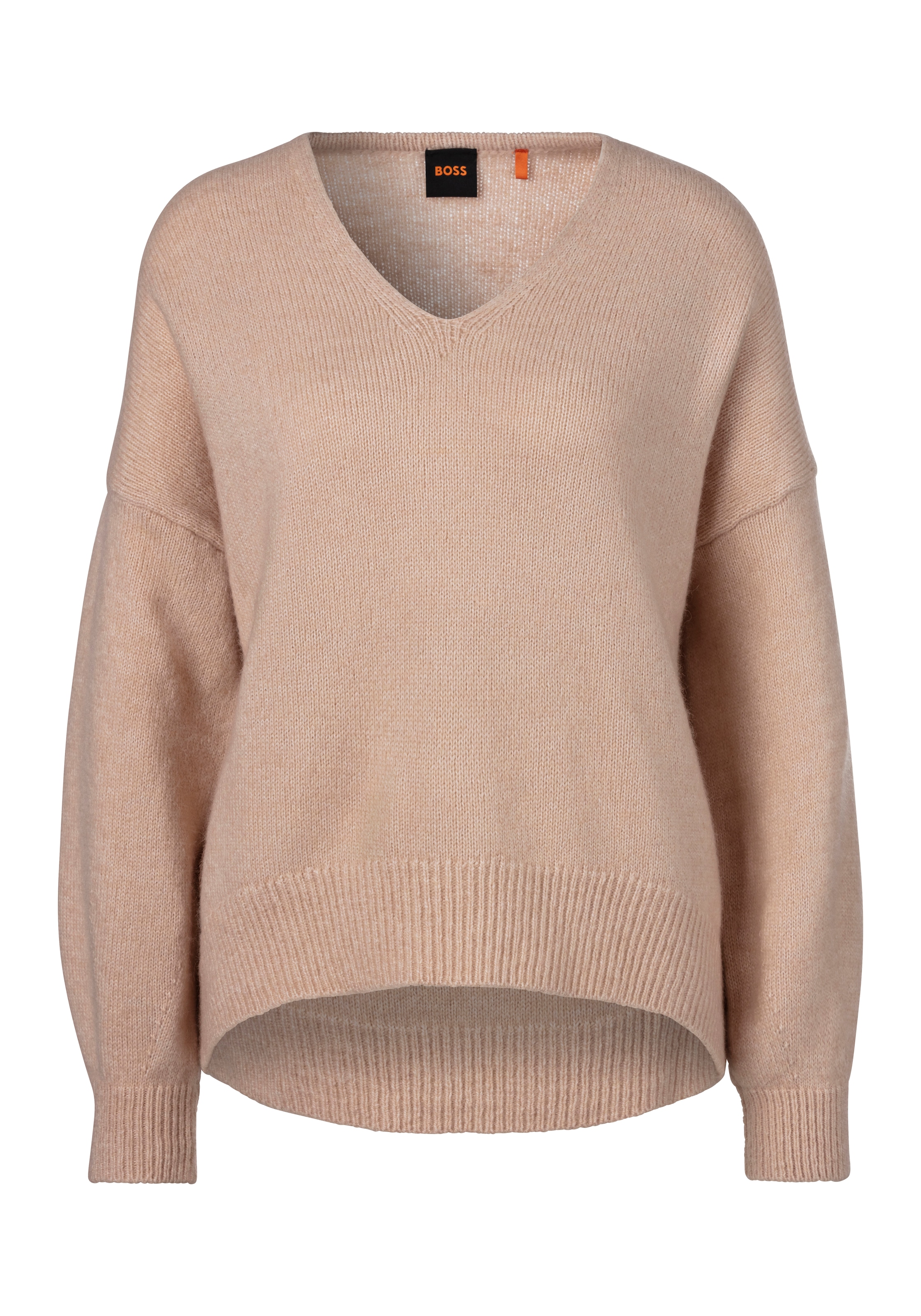 BOSS ORANGE Strickpullover "Fondy Premium Damenmode", mit oversized Ärmeln günstig online kaufen