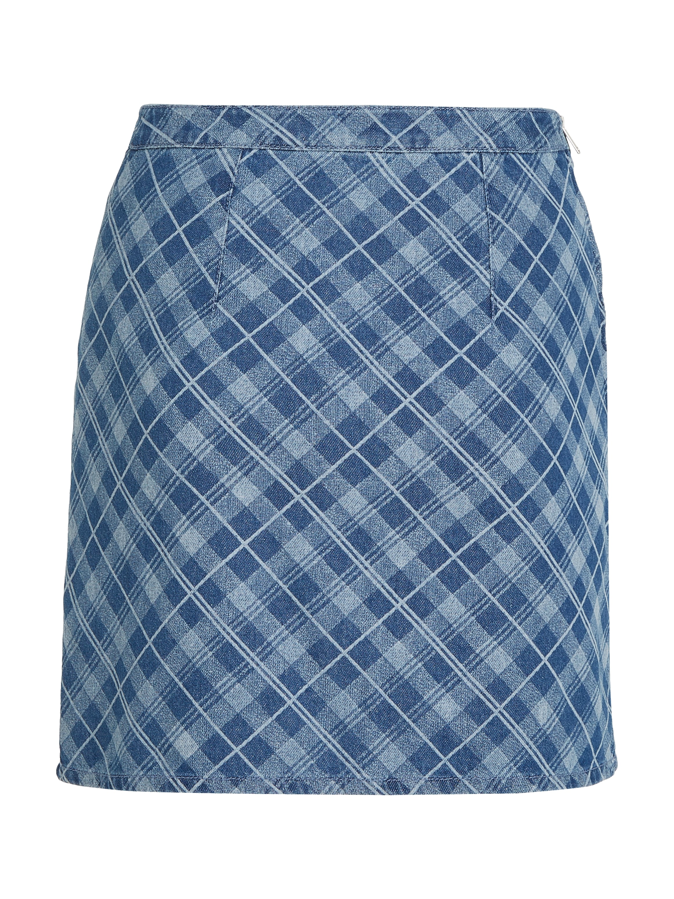 Tommy Jeans Webrock »TJW TARTAN CHECK CHAMBRAY SKIRT«, Webrock im modischem Tartan Karodessin