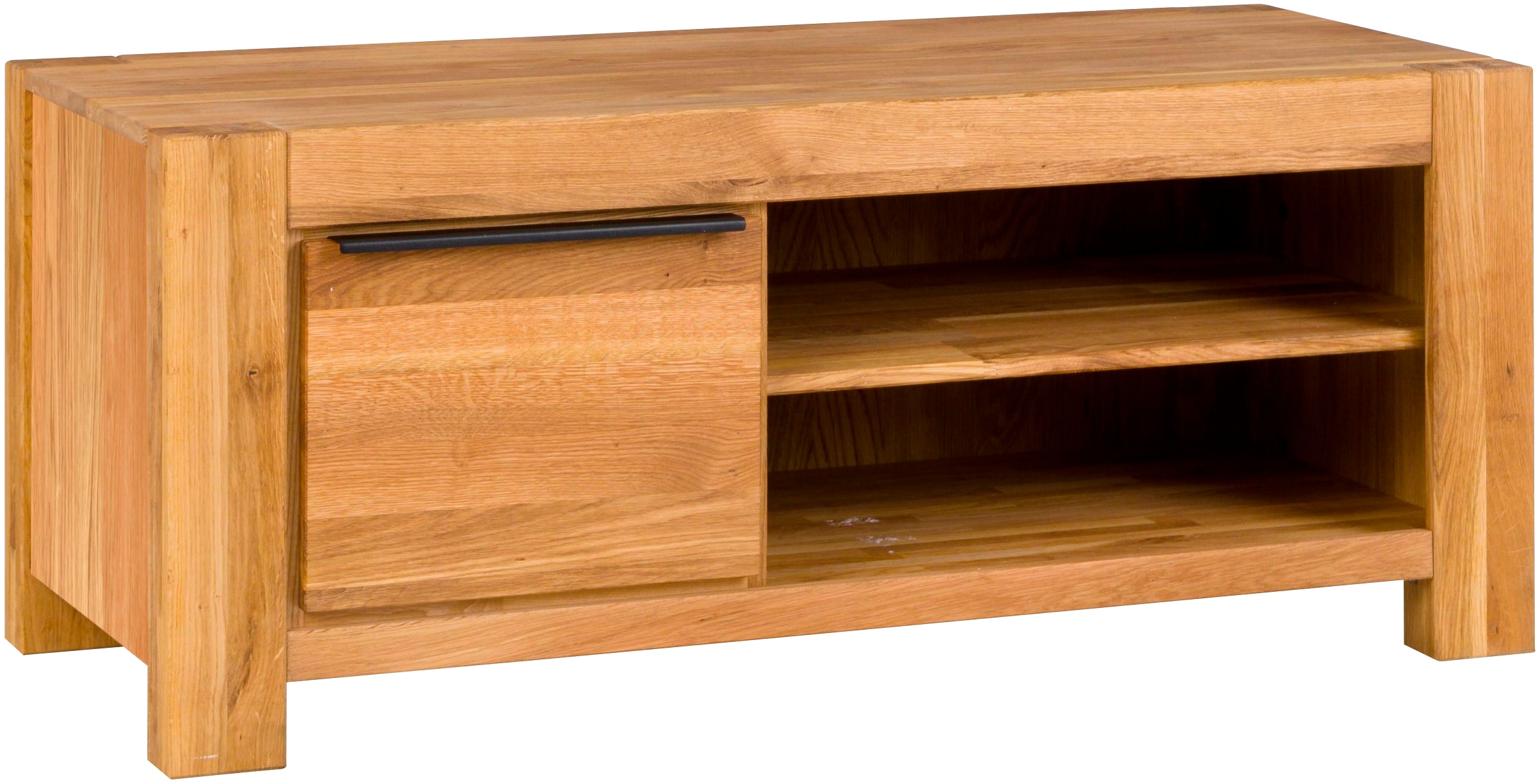 Home affaire Lowboard 2 offene Fächer, 2 Holztüren inkl. Dämpfer, teilmassi günstig online kaufen