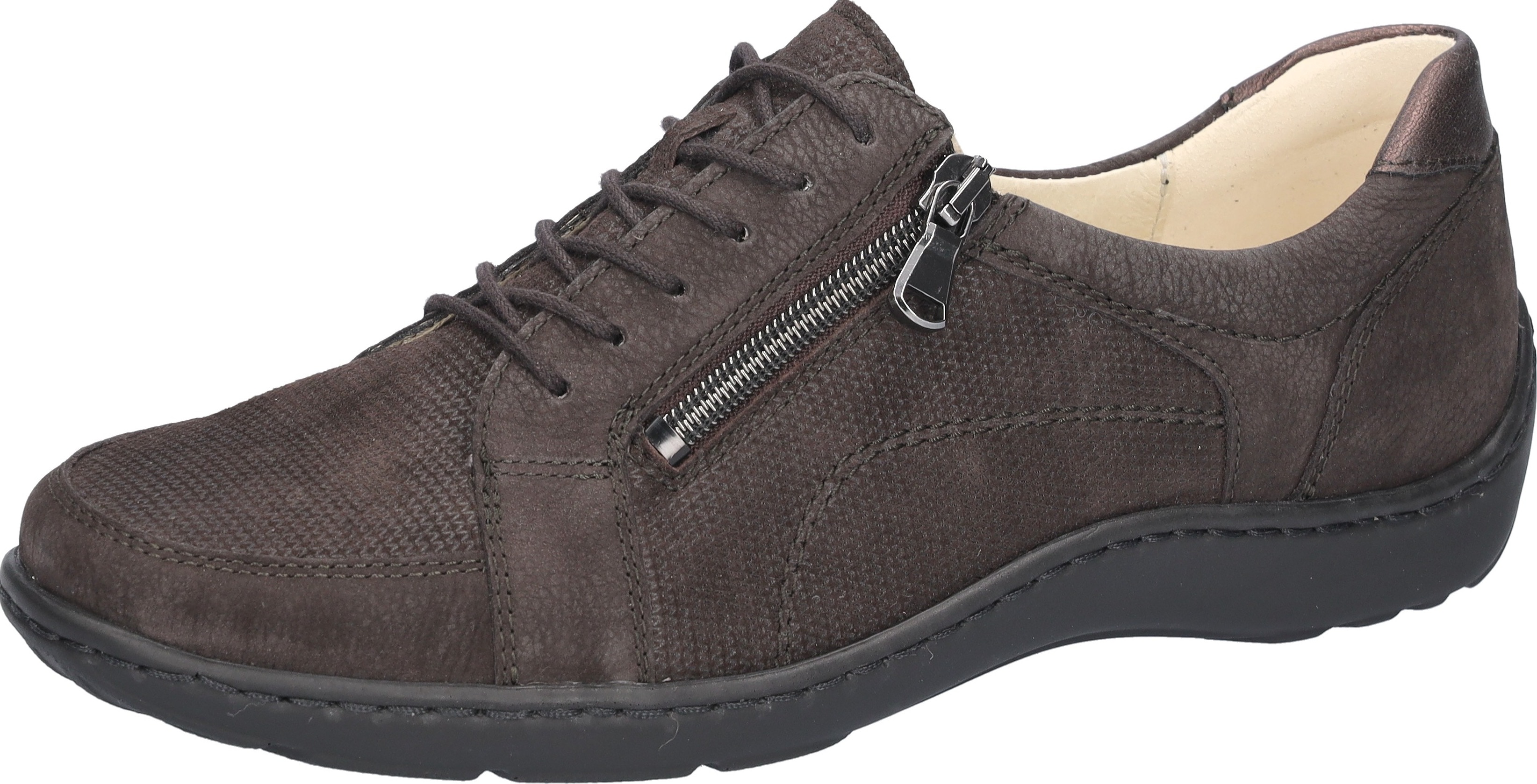 Waldläufer Schnürschuh "Henni" Halbschuh, Sneaker, Komfortschuh mit Reißverschluss, H-Weite