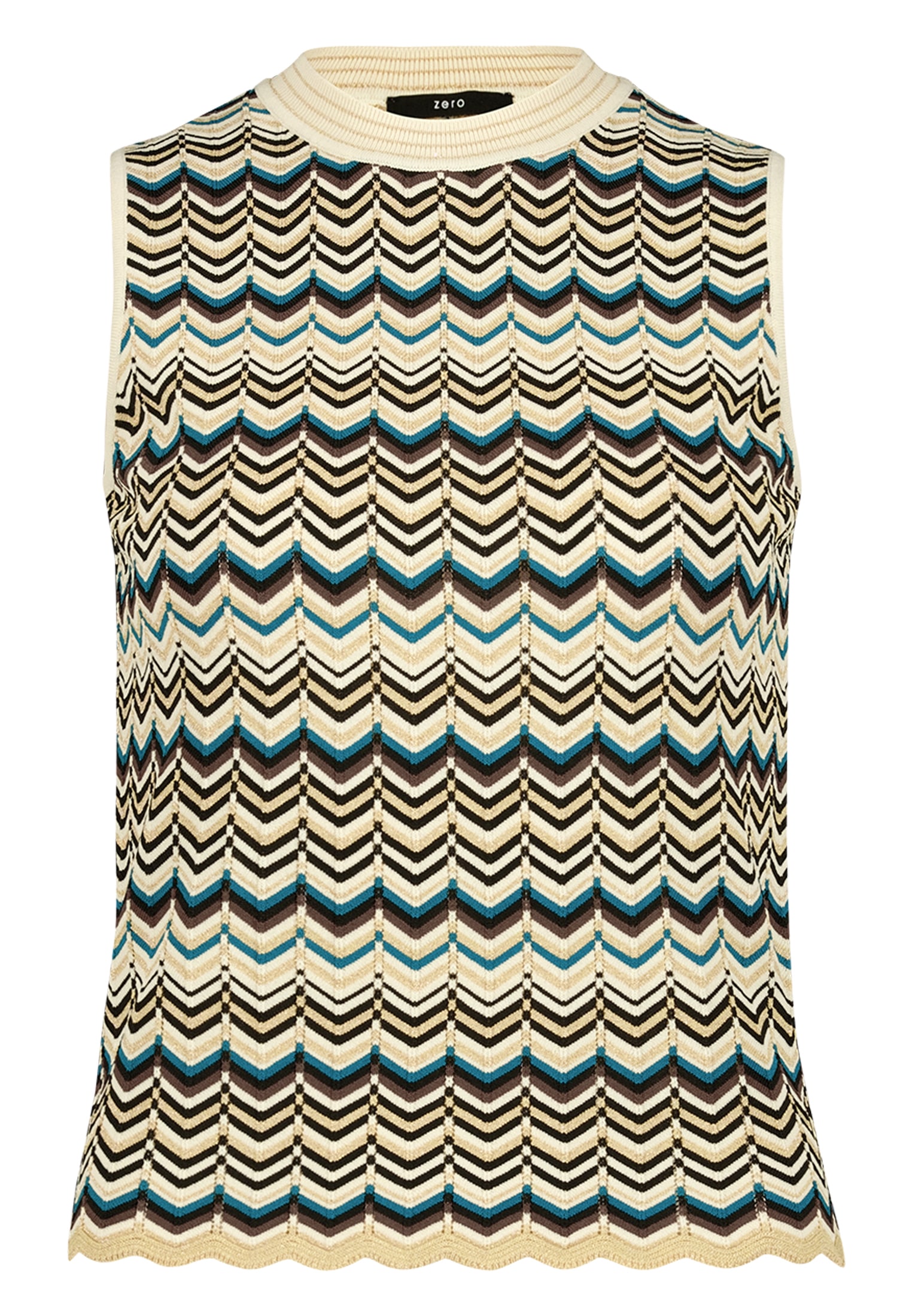 Zero Stricktop »Damen mit Muster« Struktur