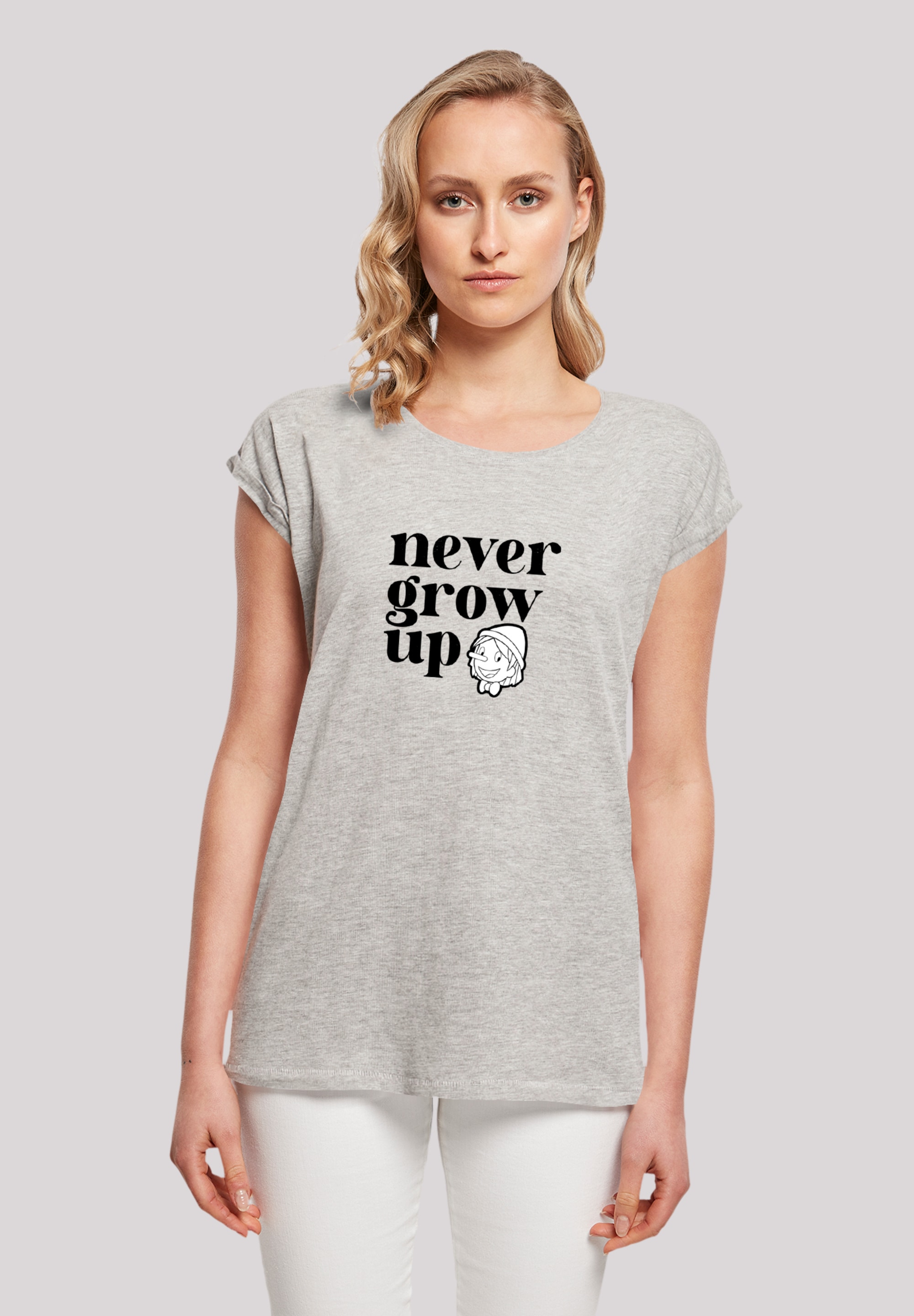 F4NT4STIC T-Shirt "Heroes of Childhood Pinocchio Never Grow Up", Retro, Her günstig online kaufen