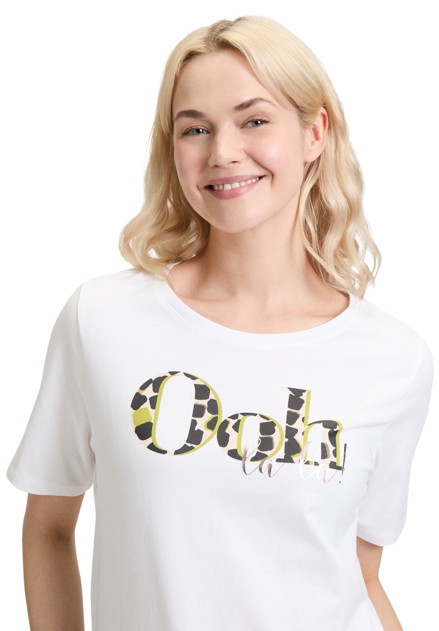 Betty Barclay Kurzarmshirt »Betty Barclay Basic Shirt mit Placement«, (1 tlg.), Placement