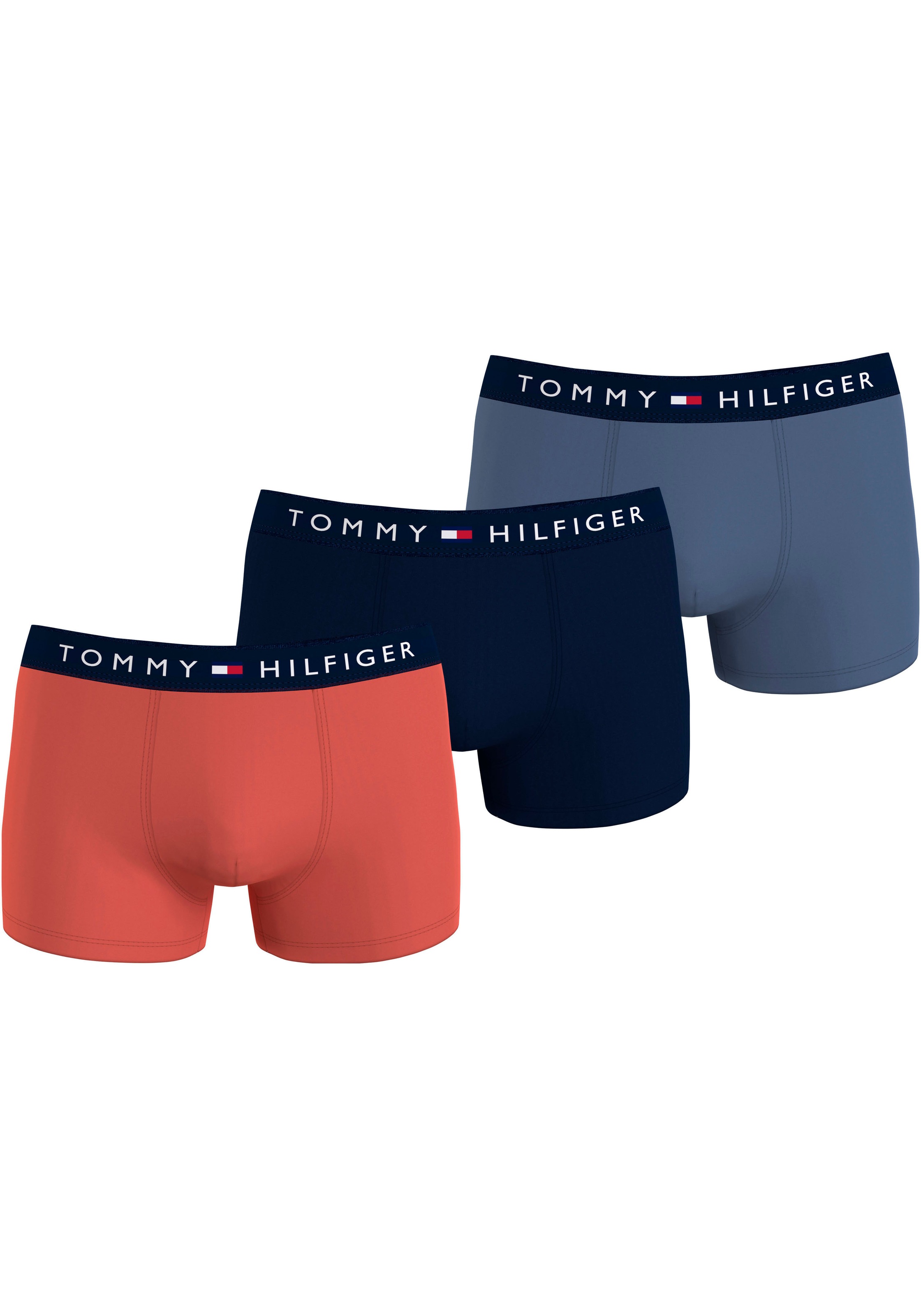 Tommy Hilfiger Underwear Trunk "3P TRUNK", (Packung, 3 St., 3er), mit Logoschriftzug auf dem Bund