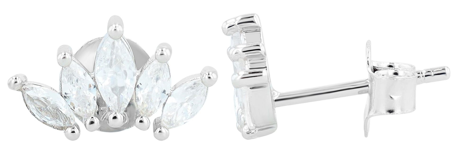 Adelia´s Paar Ohrhänger "Damen Ohrringe – Ohrstecker aus 925 Silber mit Zir günstig online kaufen