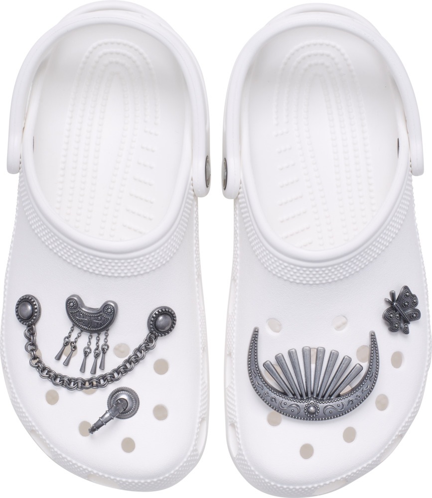 Crocs Schuhanstecker »Jibbitz™ Silver Metal Mix«, Elegante Schuhanstecker