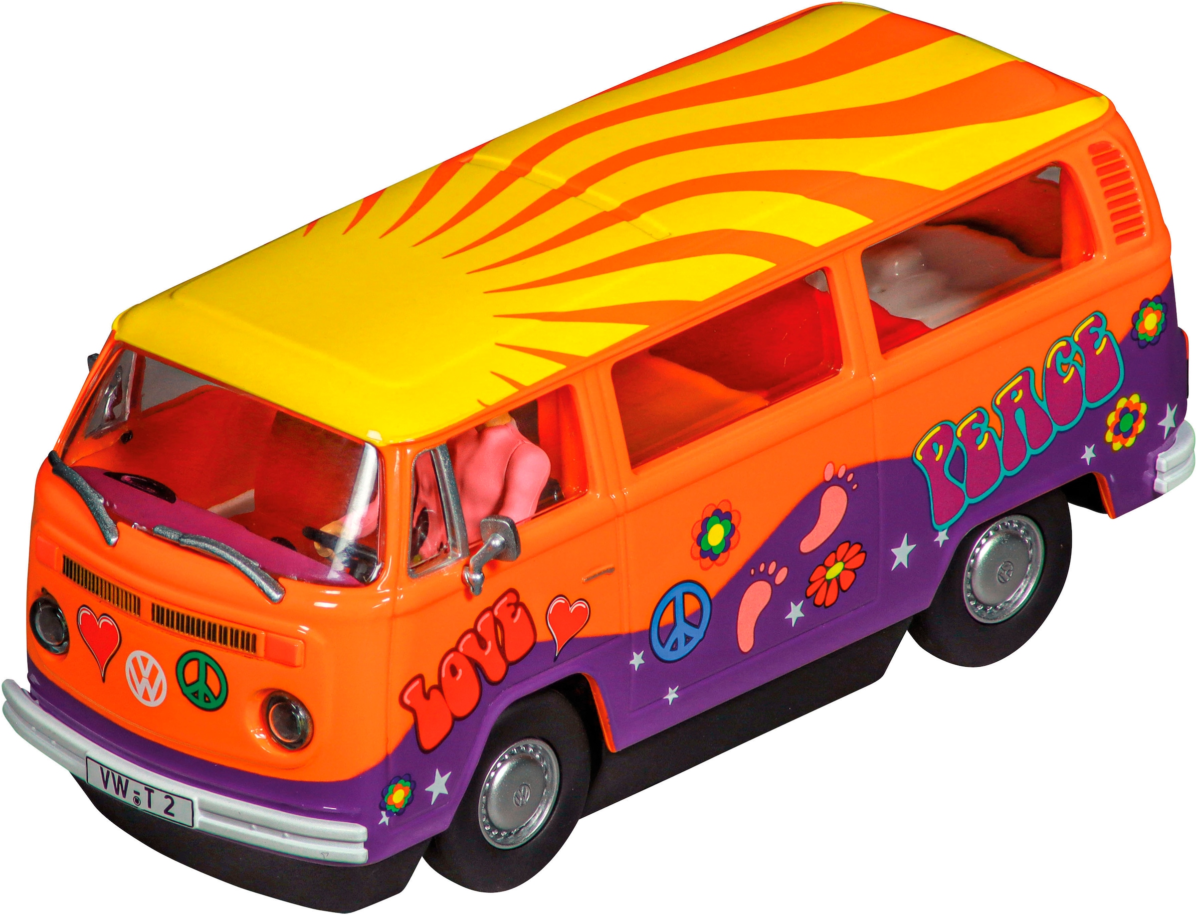 Rennbahn-Auto »VW Bus T2b "Peace and Love"«, mit Lichteffekt