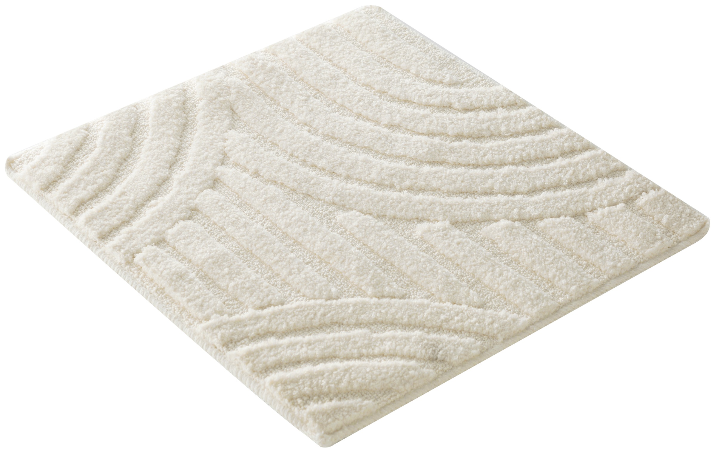 my home Badematte »Regona Scandi, Badvorleger, Badezimmer Teppich, Duschvorleger«, strapazierfähig, Badteppich, Uni Farben, Hoch-Tief-Effekt, modernes Muster
