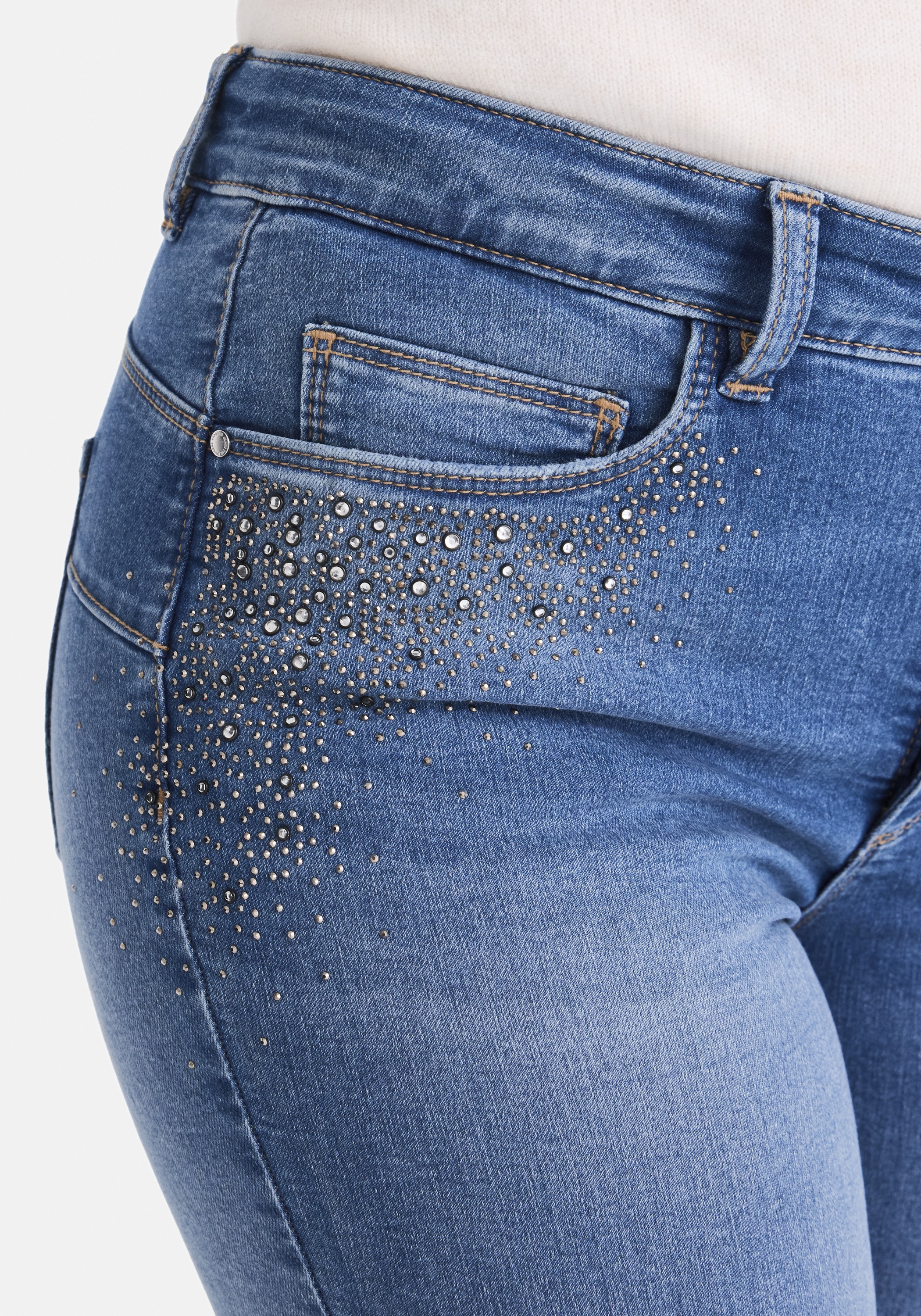 STOOKER WOMEN 5-Pocket-Jeans »Rio Colour Skinny Fit« Skinny Fit Casual Clean Wash Denim Jeans Magic Shape Effekt für Damen