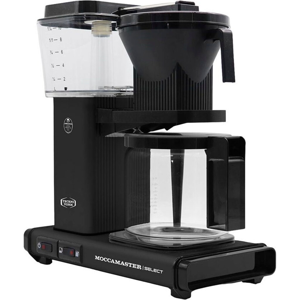 Moccamaster Filterkaffeemaschine »KBG Select matt black«, 1,25 l Kaffeekanne, Papierfilter, 1x4