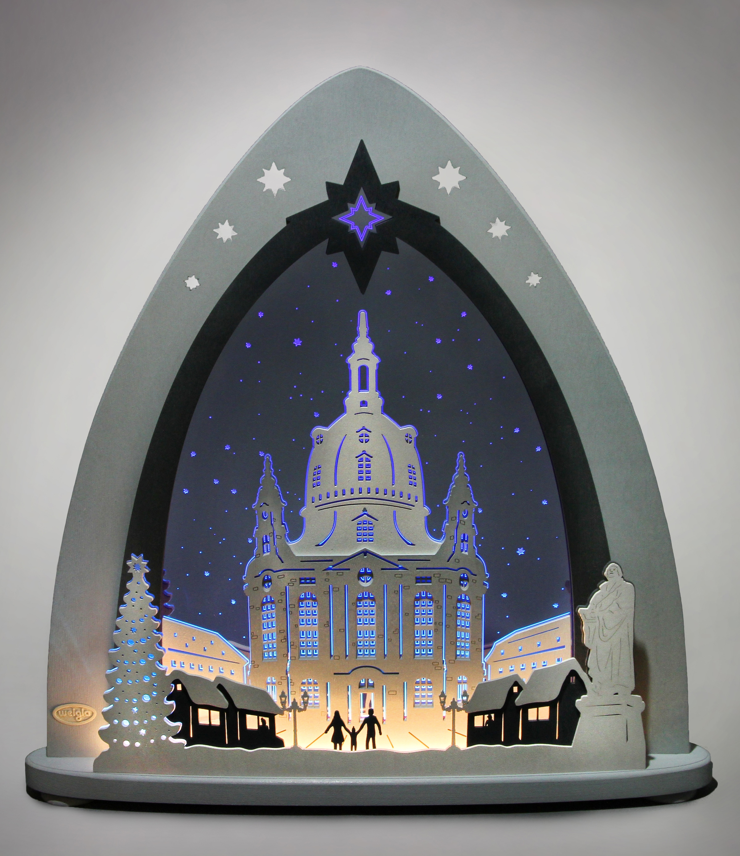 Weigla Lichterbogen »Dresdner Frauenkirche, Weihnachtsdeko«, in 3D Optik