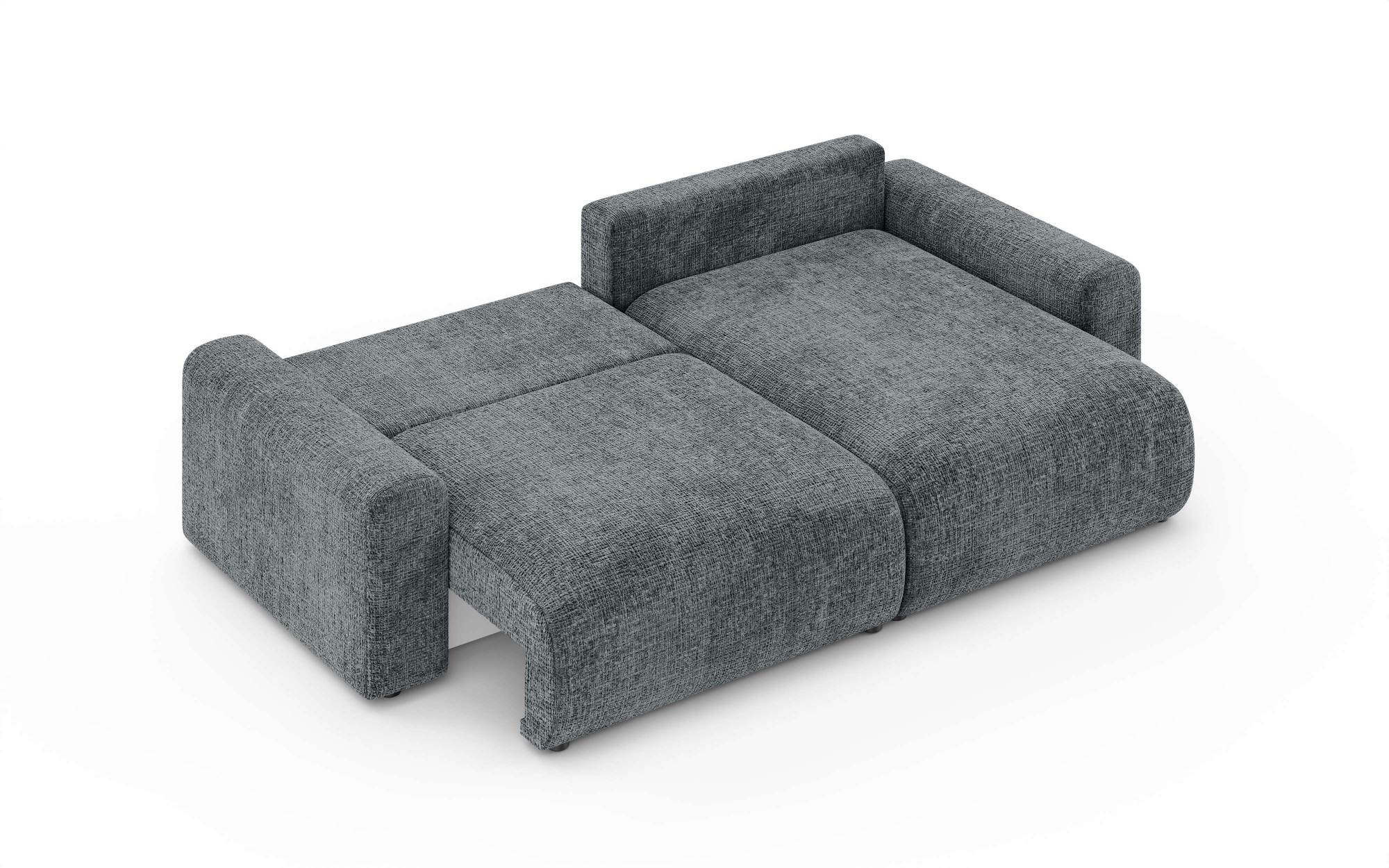 Home affaire Ecksofa »LAKESIDE klein mit Bettfunktion und Bettkasten, B/T/H 235/142/84 cm«, L-Form, Recamiere beidseitig montierbar, mit Wellenunterfederung