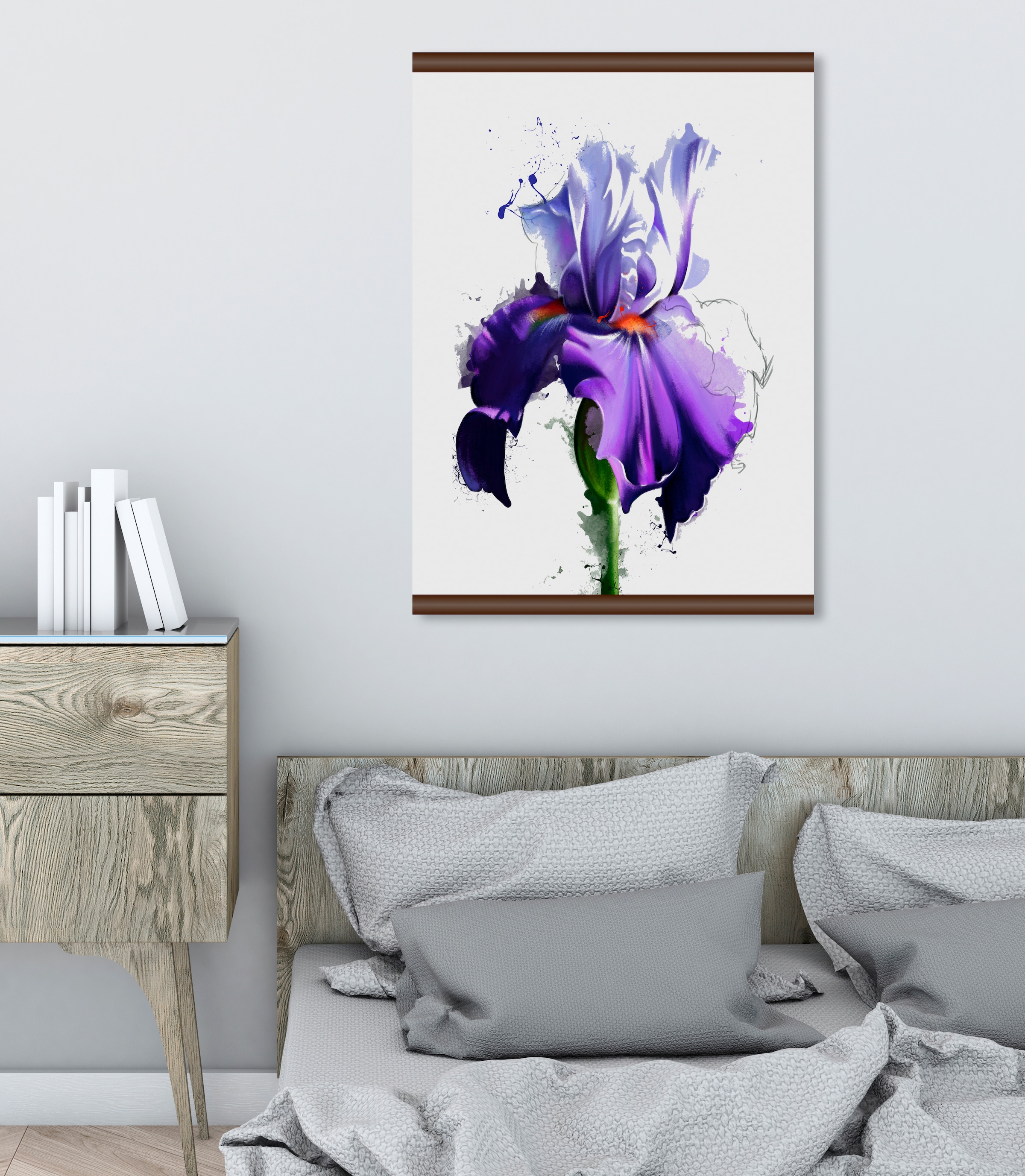 queence Leinwandbild »Lila | BAUR cm Blüte«, 50x70 bestellen