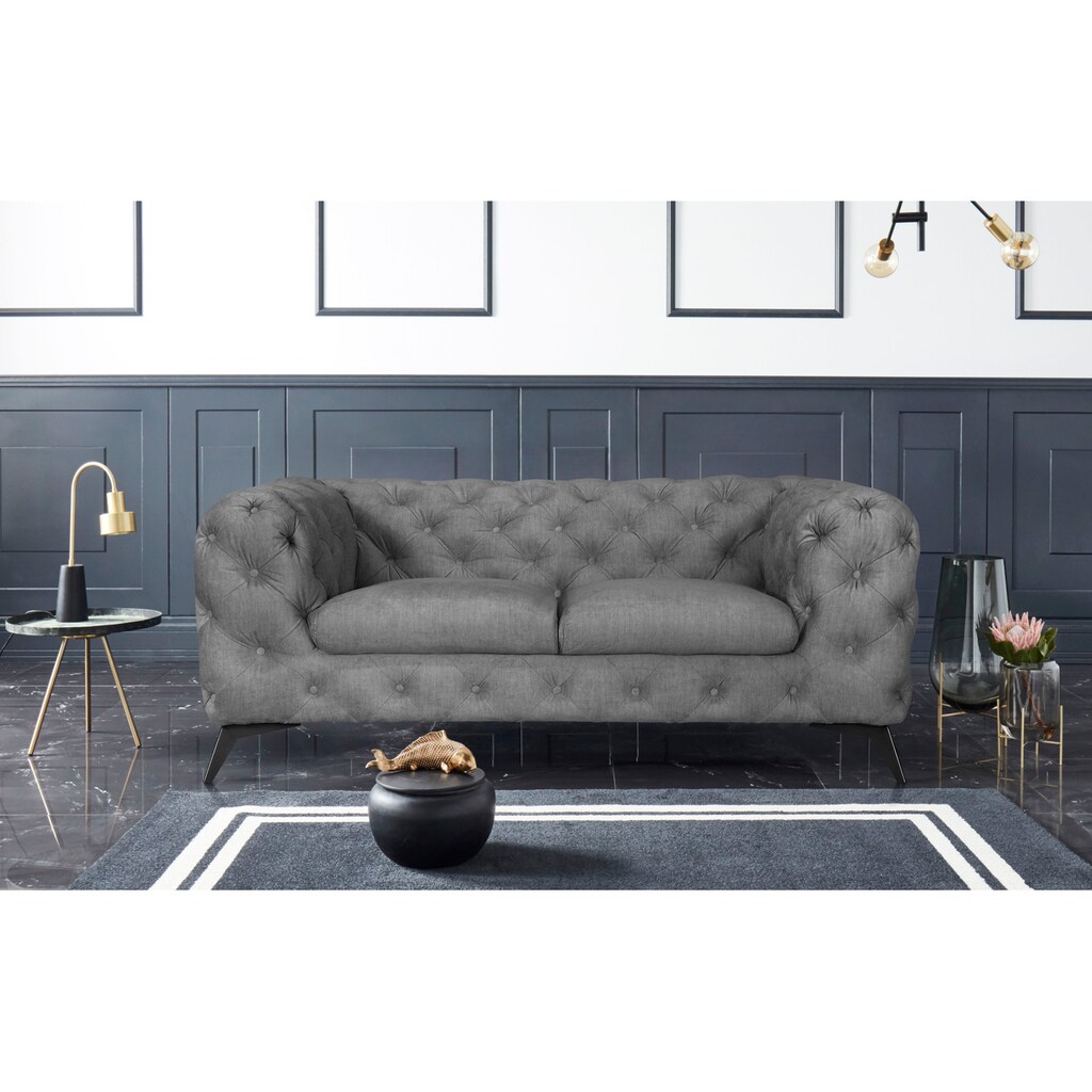 Leonique Chesterfield-Sofa »Glynis«