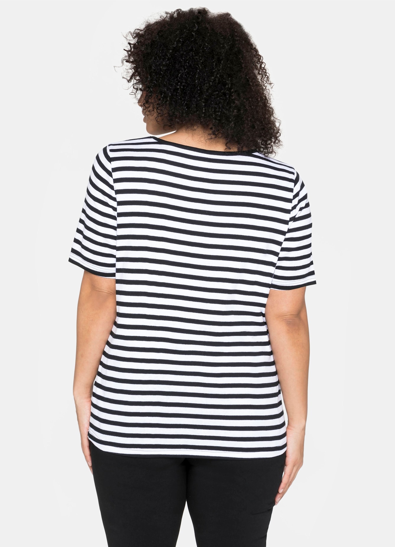 Sheego Kurzarmshirt »T-Shirt«, (1 tlg.)