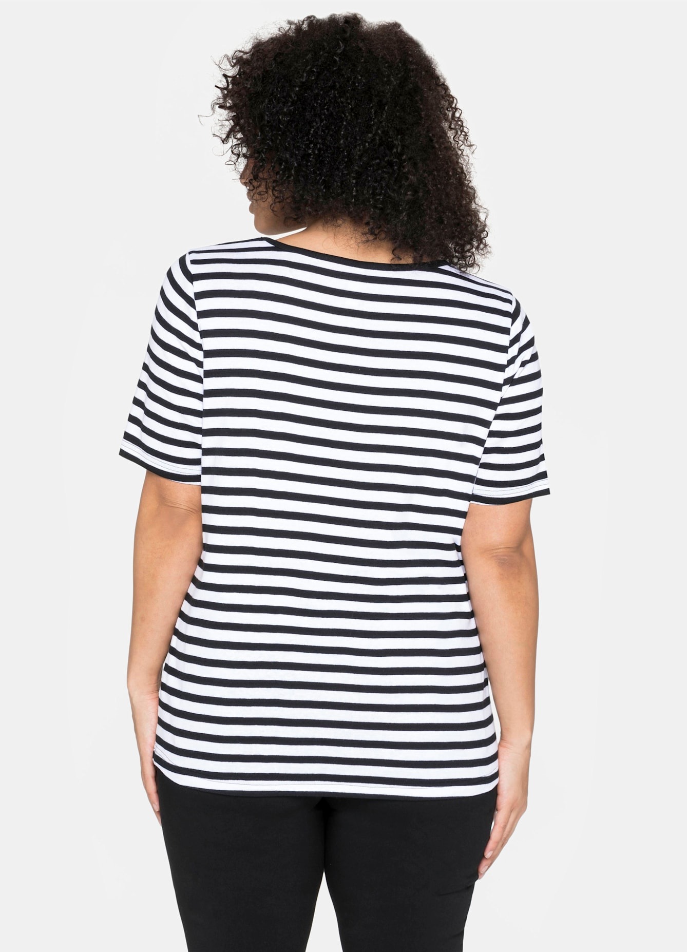 Sheego Kurzarmshirt "T-Shirt", (1 tlg.) günstig online kaufen