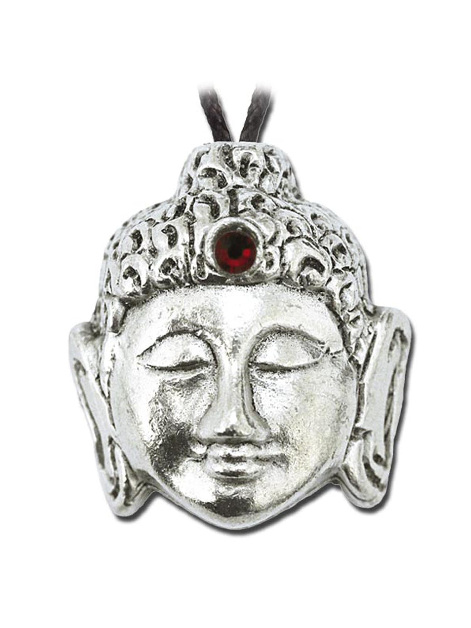 Adelia´s Amulett »Amulett Anhänger Indische Symbole mit Swarovski-Kristall Buddha«, Buddha - Erleuchtung