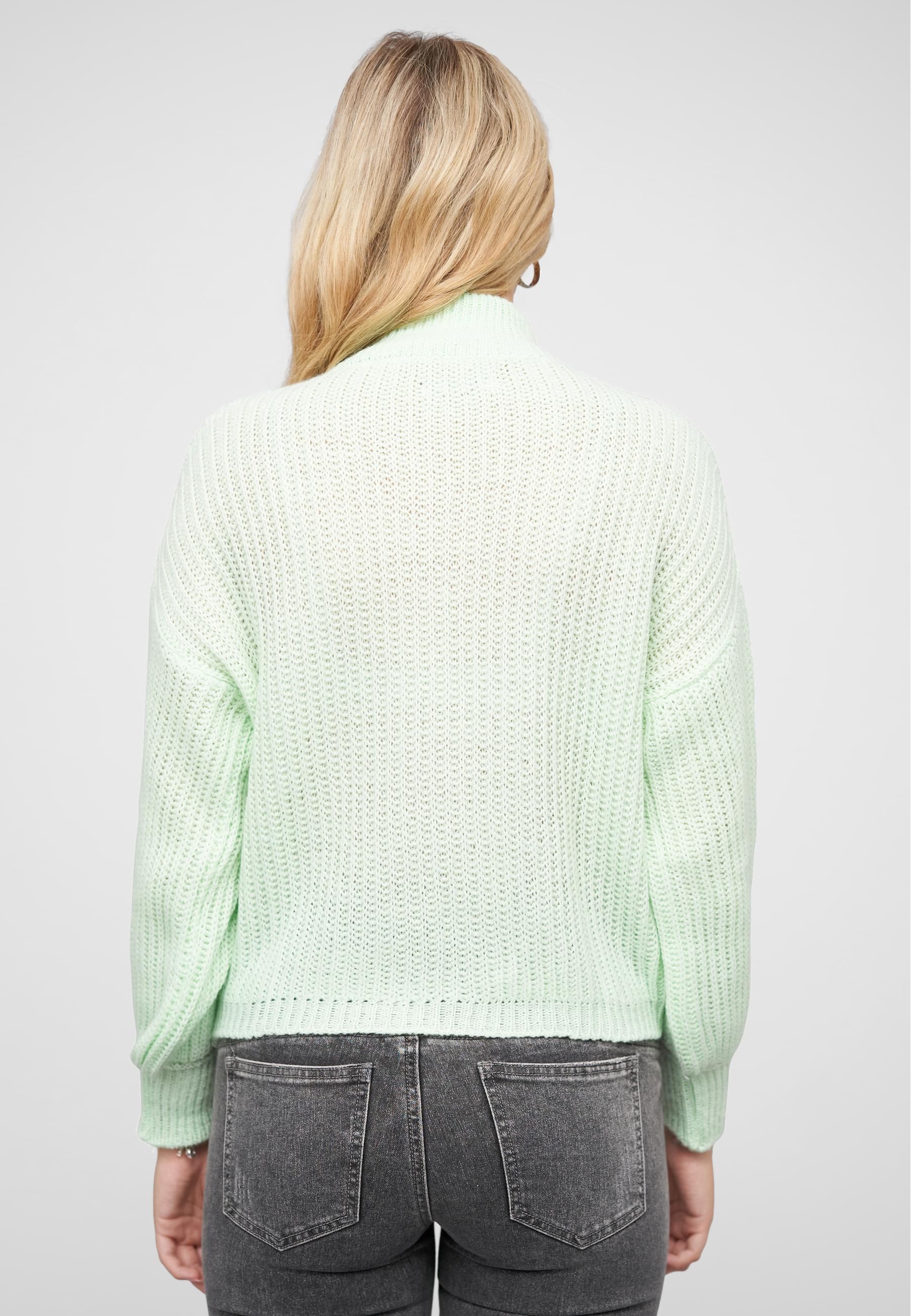 CLOUD 5IVE Rundhalspullover »CLOUD 5IVE Pullover mit Stehrollkragen und V-Ausschnitt«, (1 tlg.)