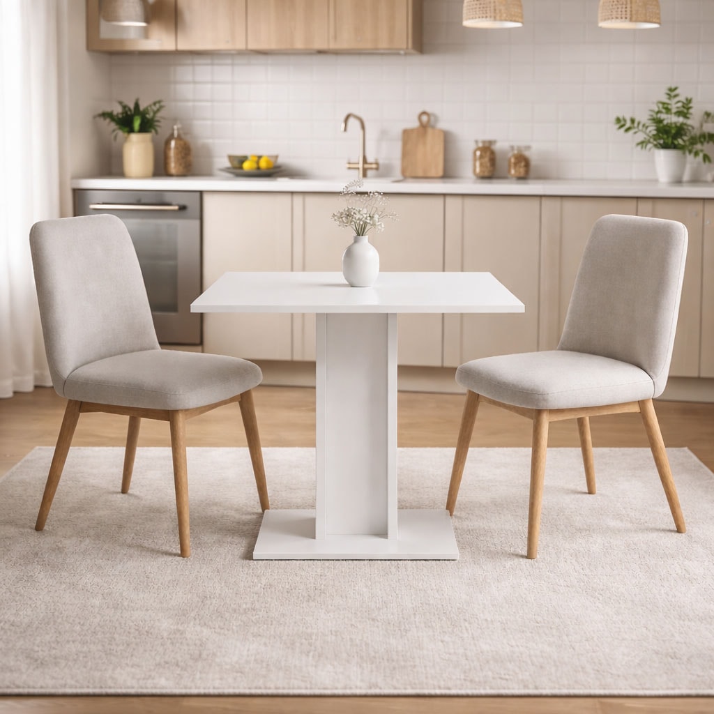 OTTO home Esstisch "Square Säulentisch, Küchentisch, Bistrotisch, Kompakt-Esstisch" Quadratischer Esstisch; verschiedene Farben erhältlich; Breite: 70 cm