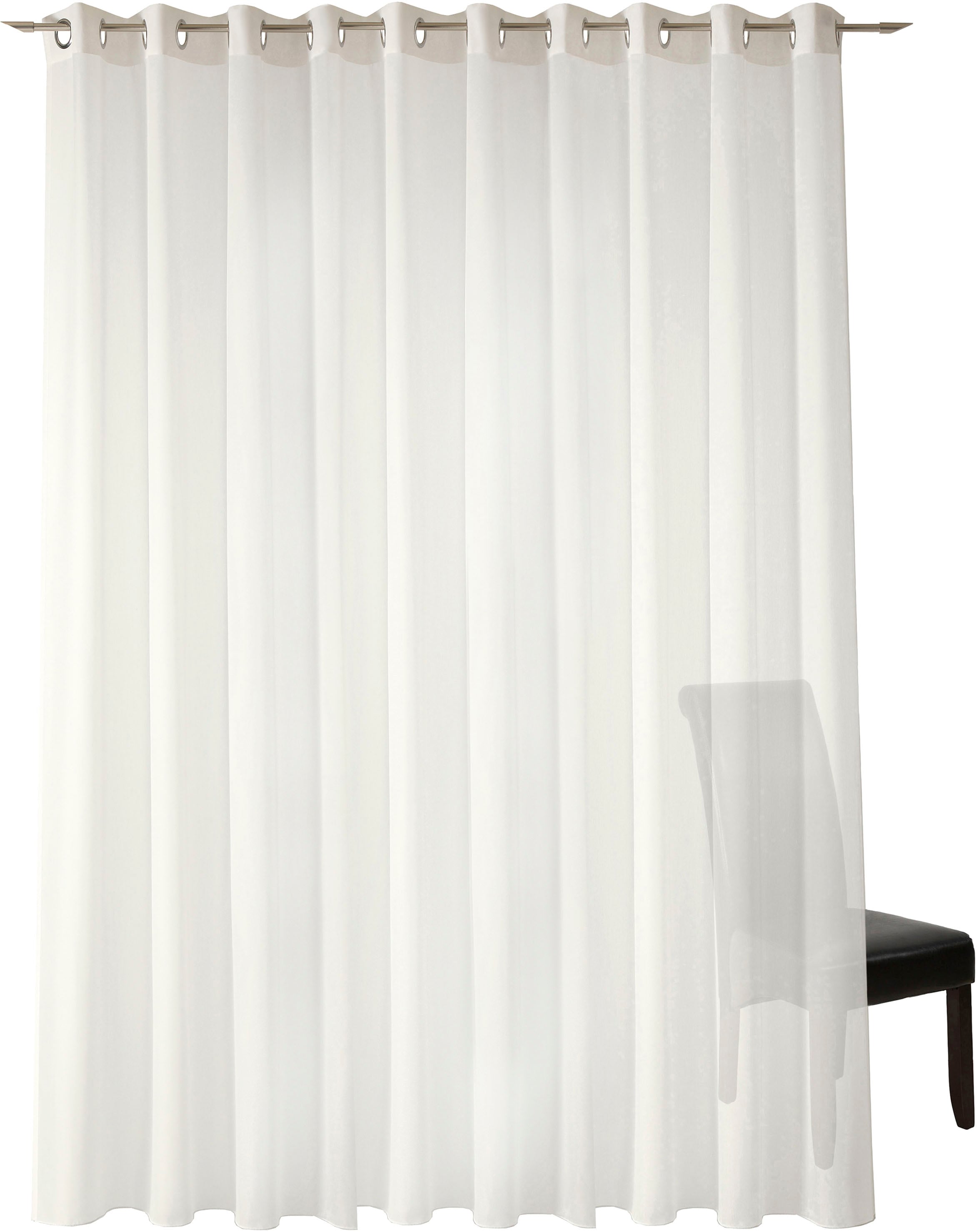 Neutex for you Vorhang "Kiss" Ösen 1 Stk. tlg. Uni in natürlicher Optik, na günstig online kaufen