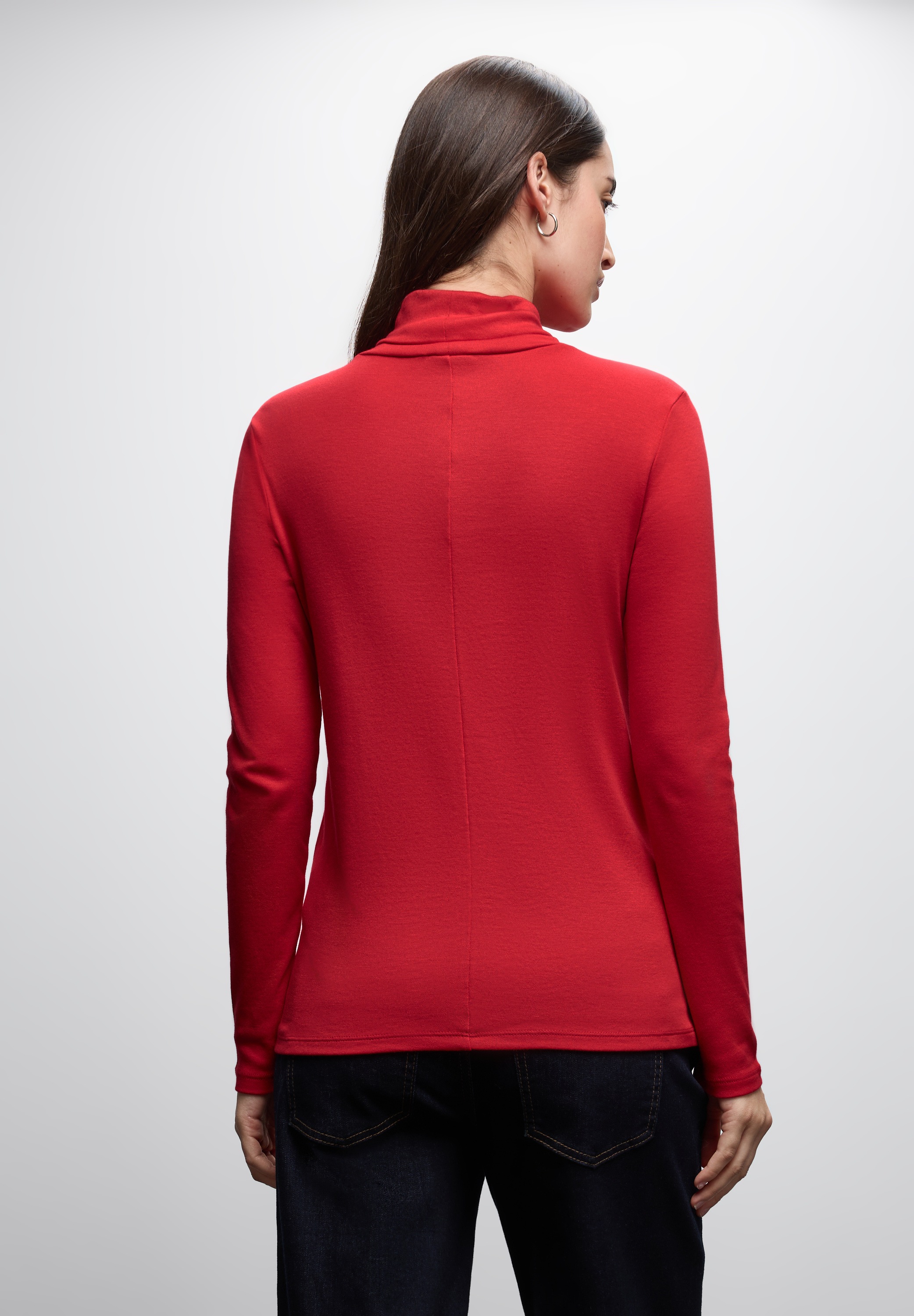 STREET ONE Rollkragenshirt, im soften Baumwoll-Mix