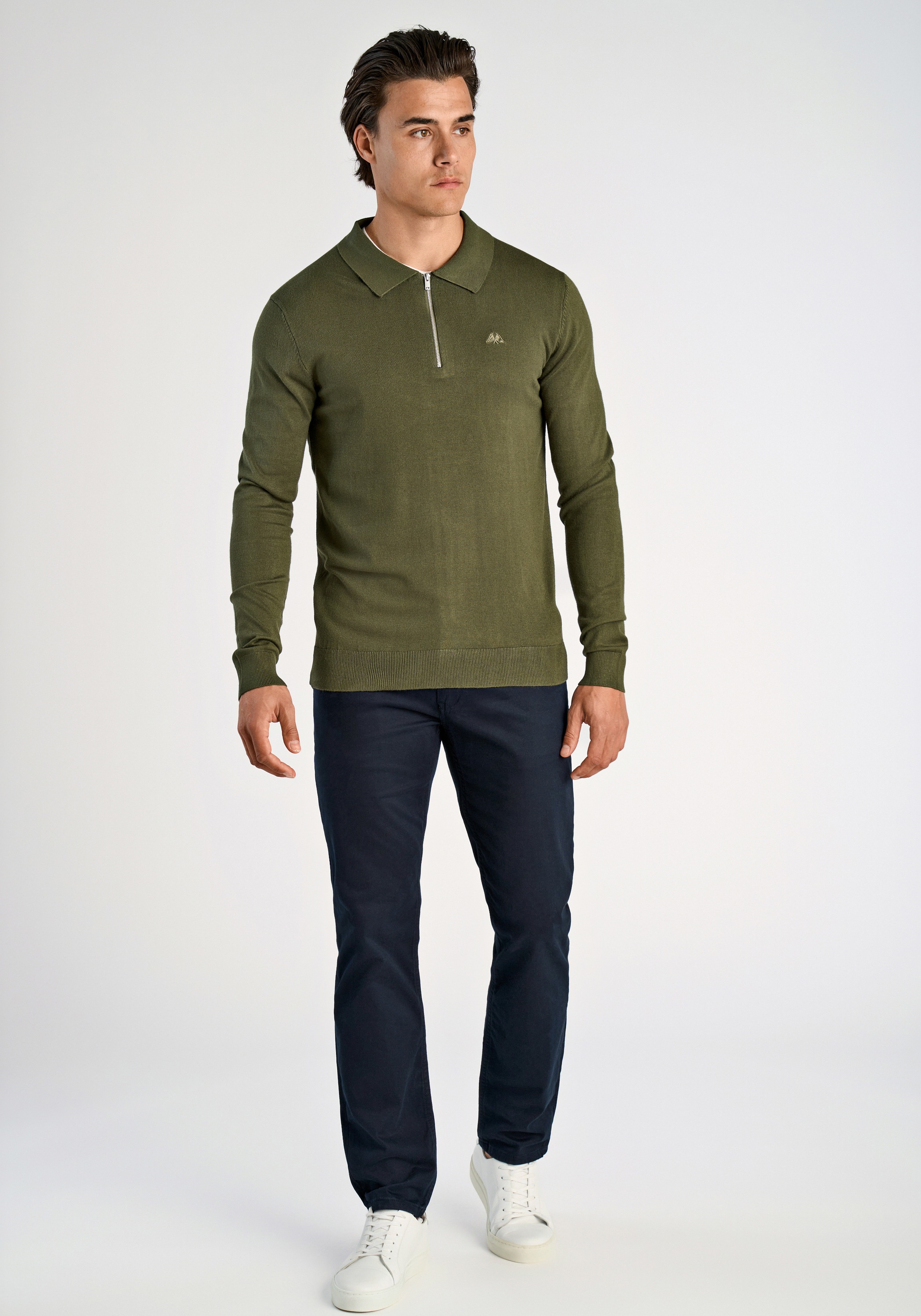 LINDBERGH Langarm-Poloshirt »Lindbergh Troyer«