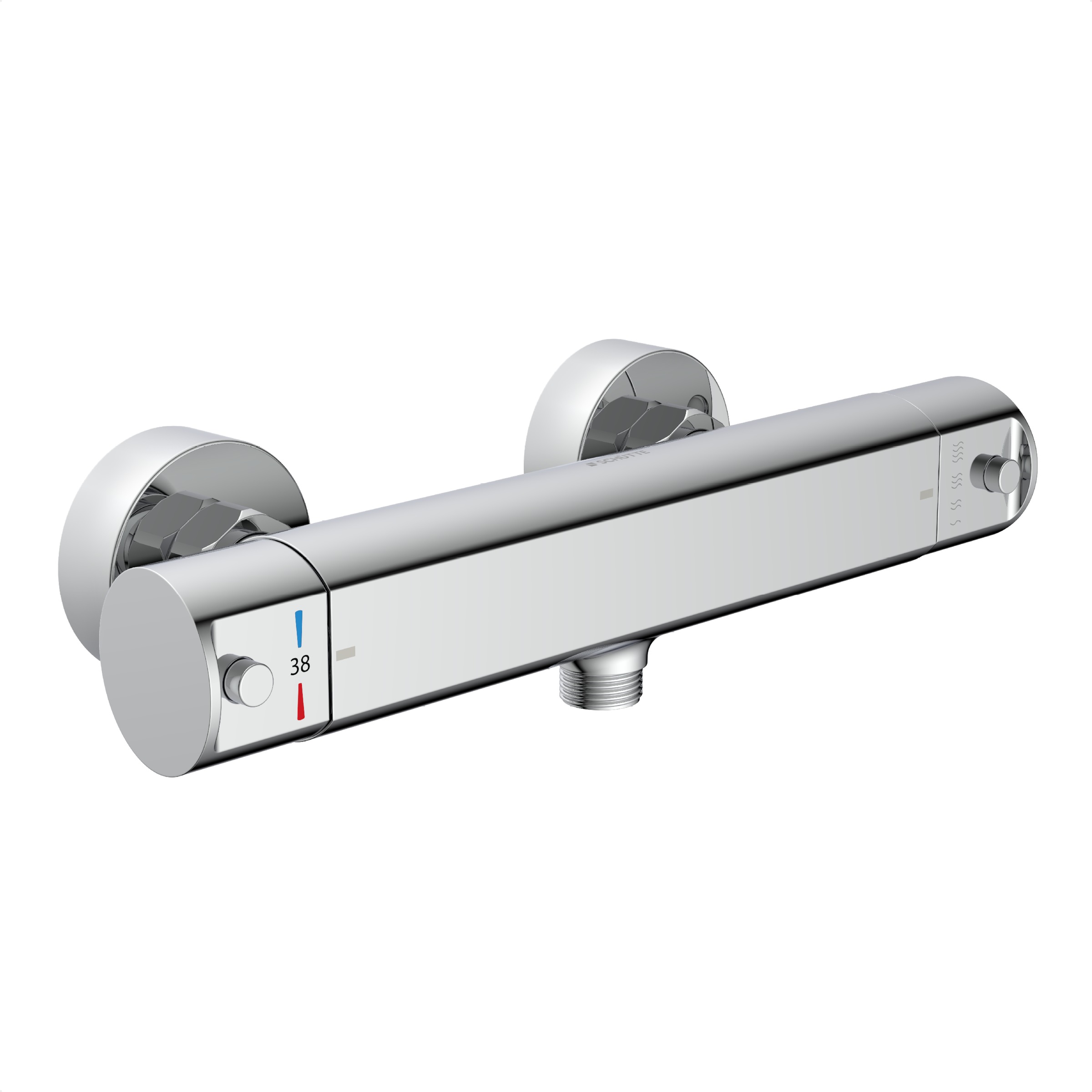 Schütte Brausethermostat "VITA" wassersparende Eco-Stopp-Funkt., Sicherheitssperre, innovative Kühlung