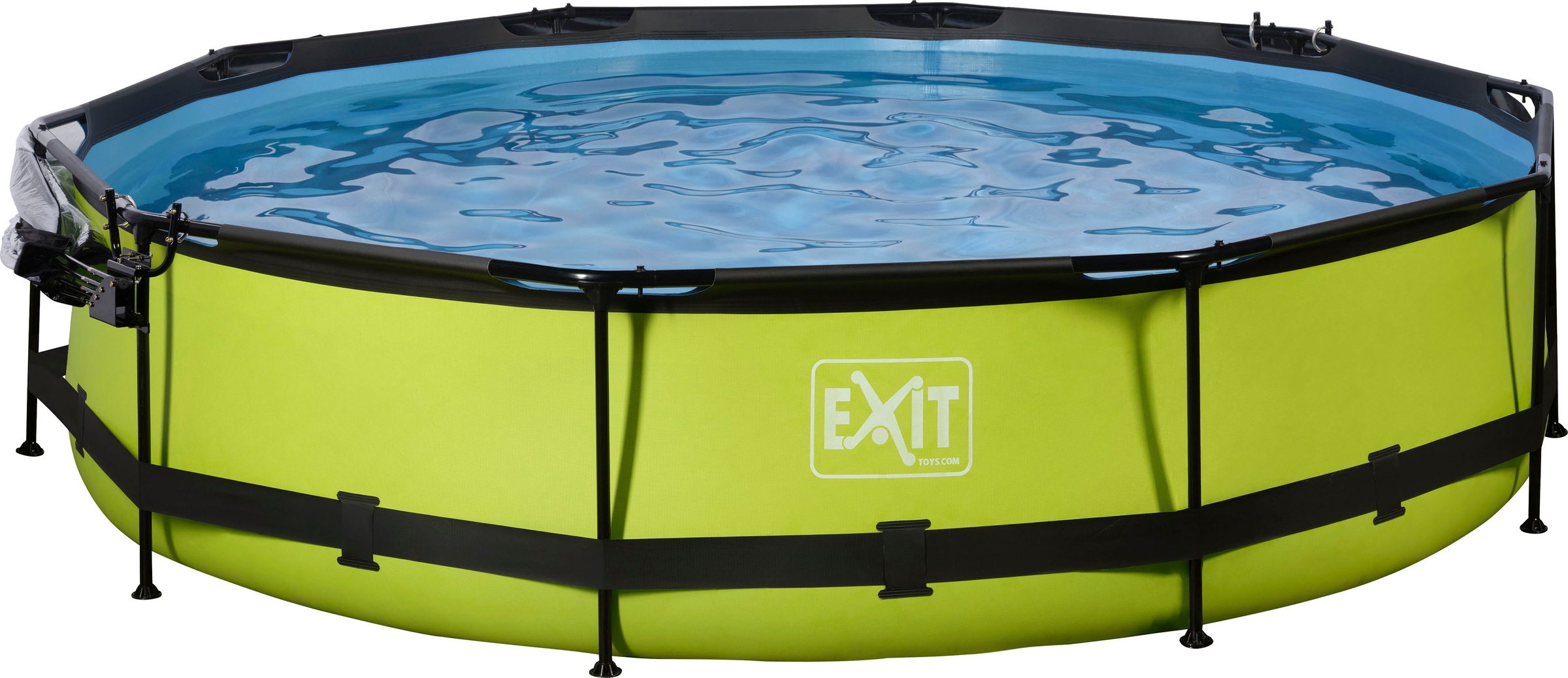 Piscine avec pompe filtrante et dôme enfant Exit Toys Lime 360 x 76 cm