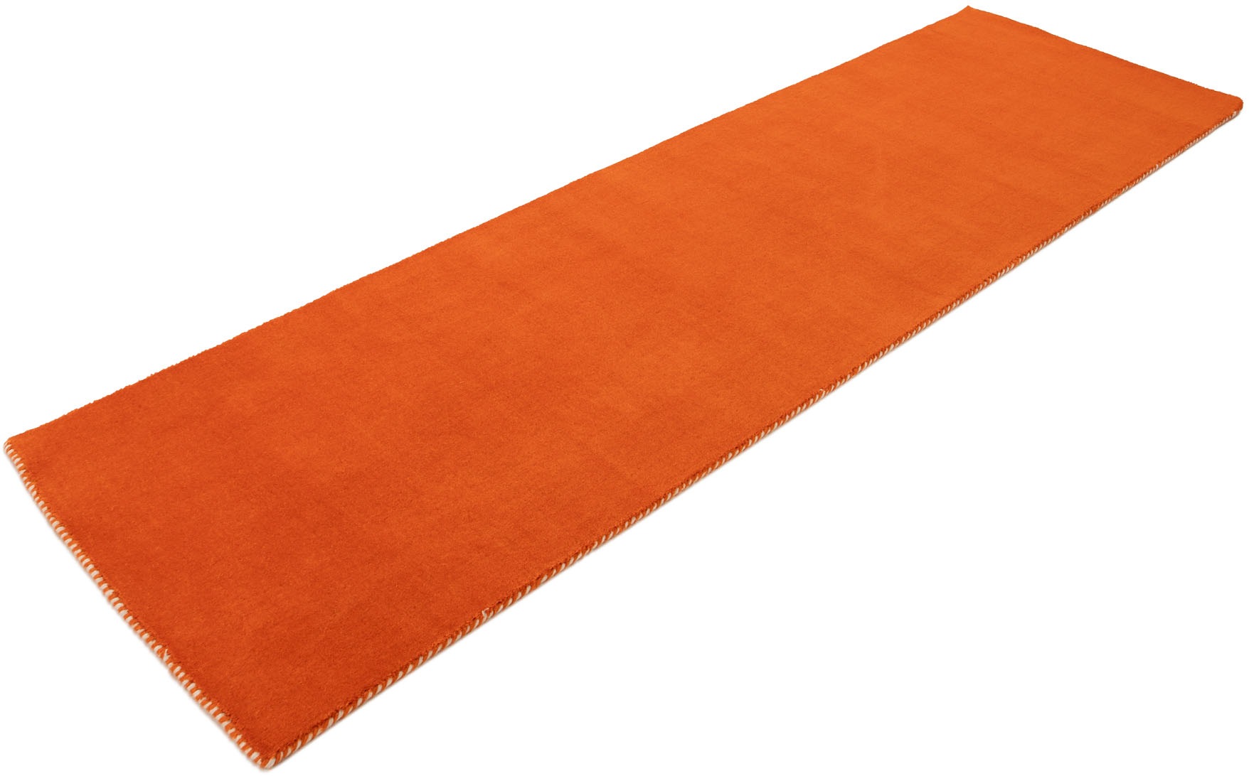 Thumbnail - carpetfine Wollteppich "Gabbeh Lola Uni", rechteckig, 14 mm Höhe, mit natürlichem Pflanzenmaterial von Hand gewebt, auch...