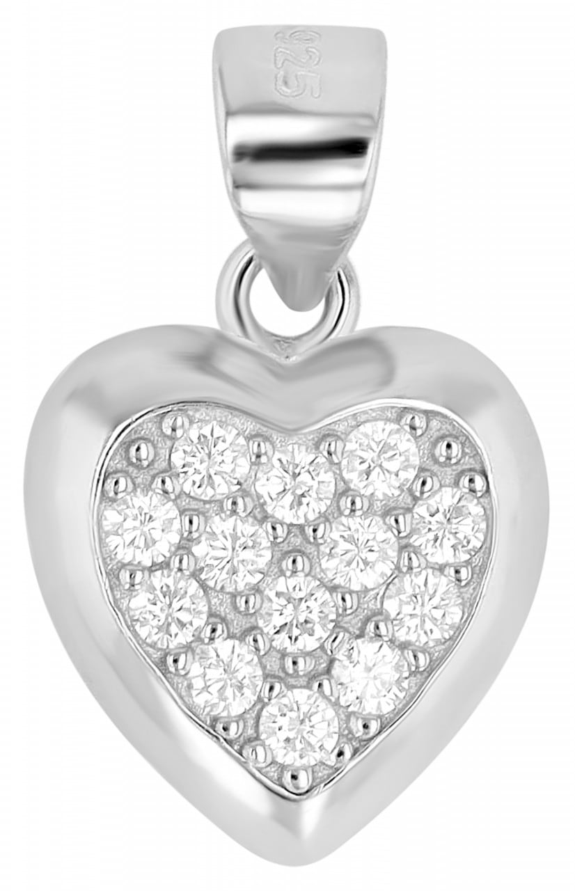 Kettenanhänger ADELIA´S "zeitloser Herz Anhänger aus 925 Sterling Silber", silber, Schmuckanhänger, Damen, Silber 925 (Sterlingsilber), Kettenanhänger 5