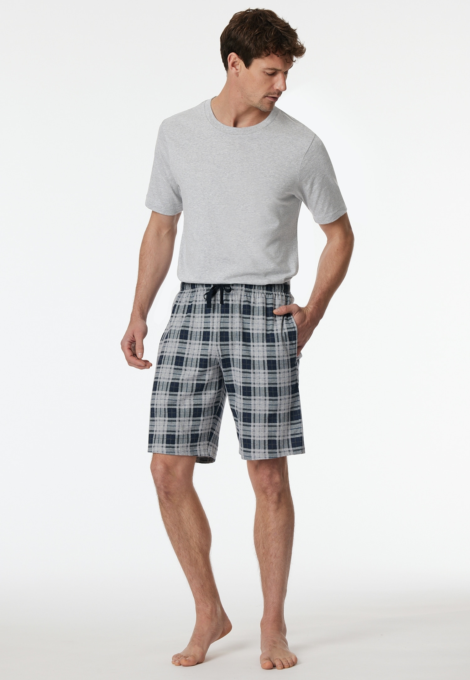 Schiesser Pyjamahose "Mix + Relax" mit seitlichen Taschen, Single-Jersey Qualität