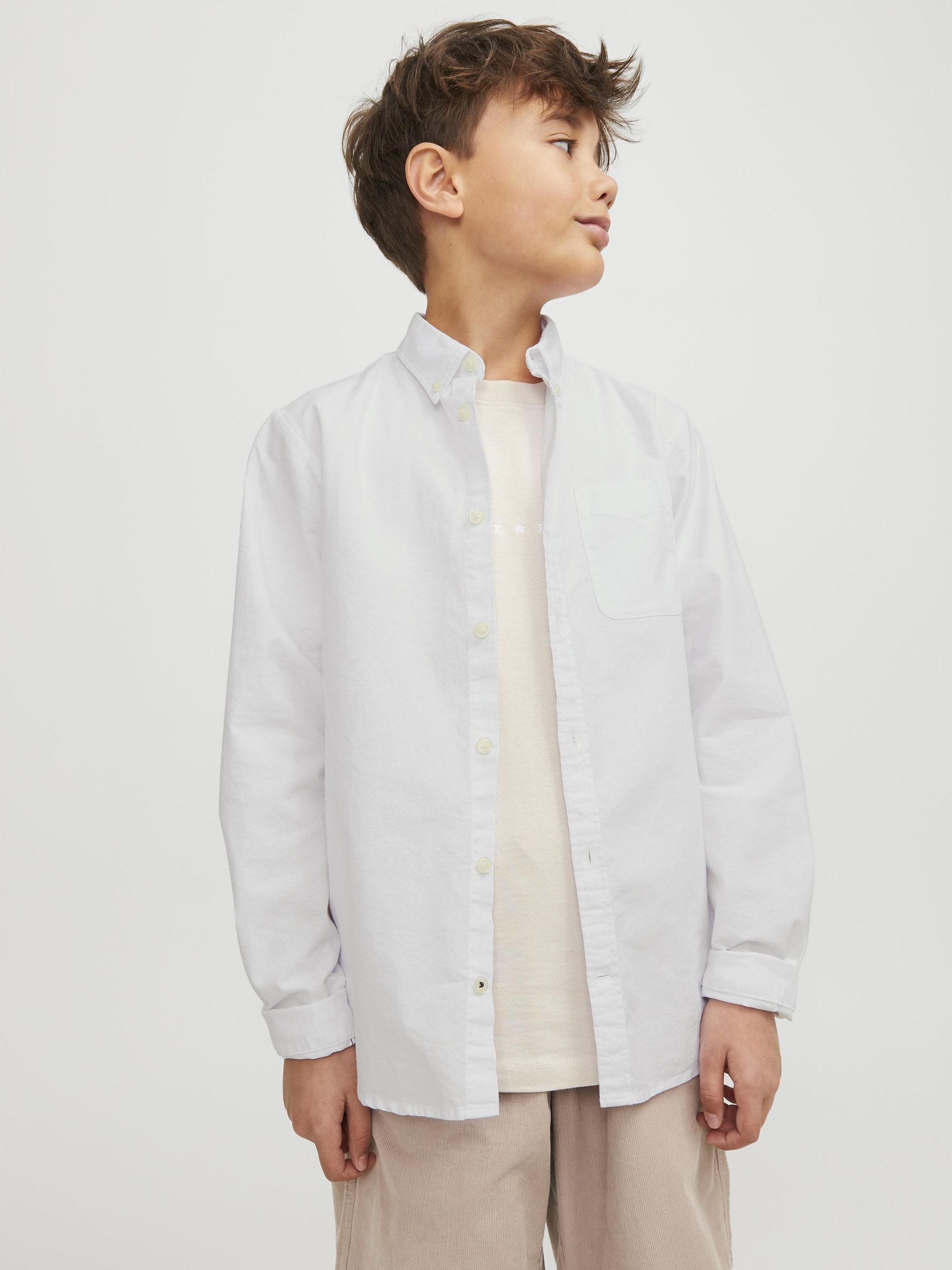 Jack & Jones Junior Langarmhemd »JJEOXFORD SHIRT L/S NOOS JNR«