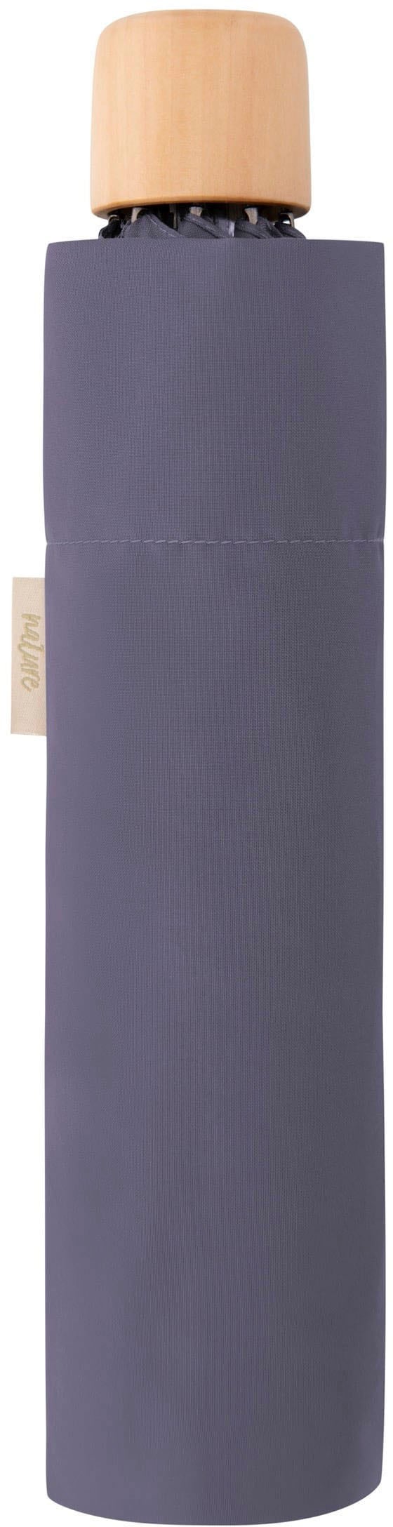 aus - Griff Taschenregenschirm doppler® Mini BAUR perfect weltweit recyceltem bestellen uni, FSC®- »nature Wald purple«, Material | aus schützt mit