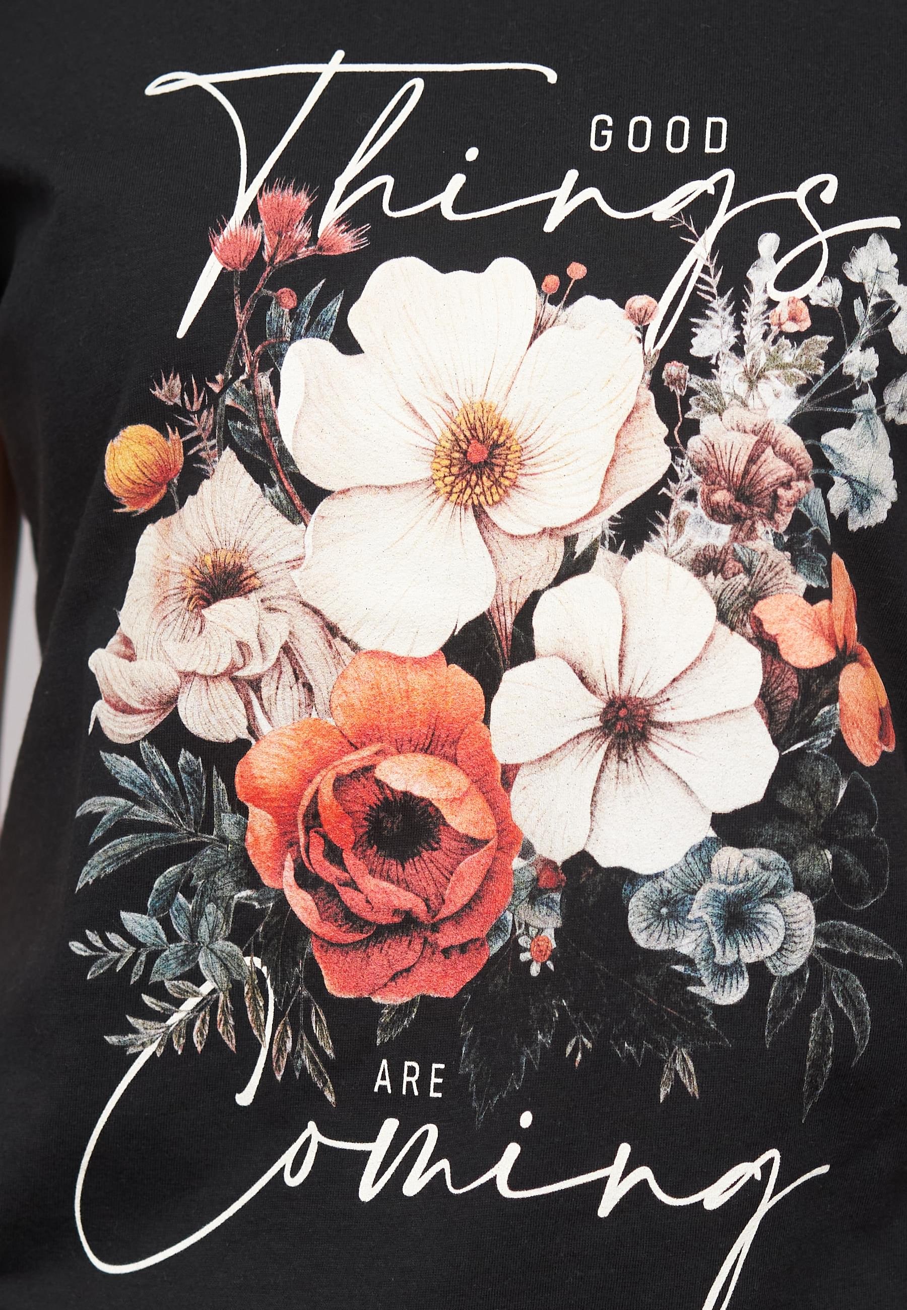 CLOUD 5IVE T-Shirt »CLOUD 5IVE Ladies Good Things Coming Black Tee«, (1 tlg.)