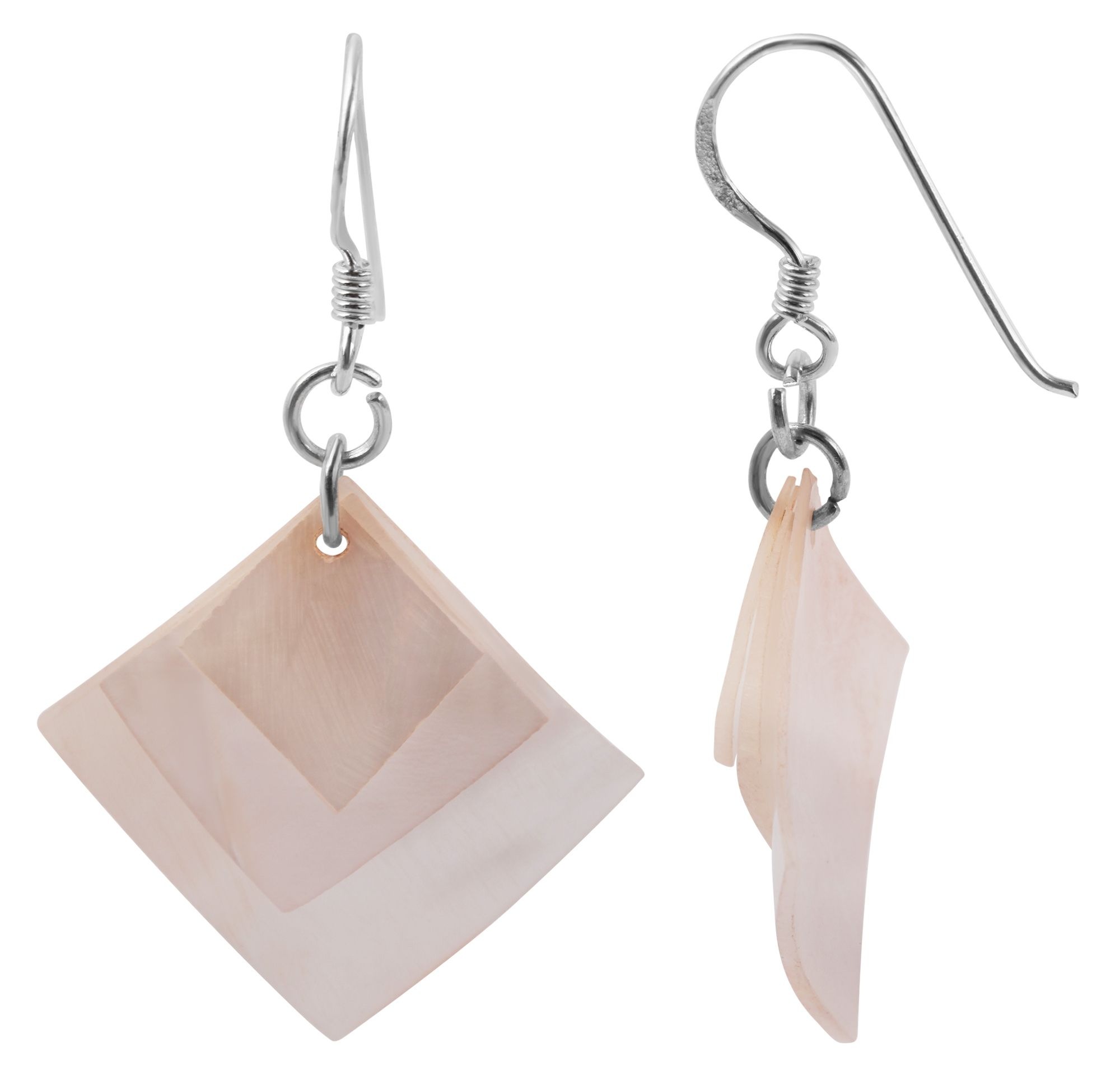 Adelia´s Paar Ohrhänger »Damen Ohrringe – Ohrhänger aus 925 Silber mit Perlmutt« Ein stilvolles Geschenk für besondere Momente