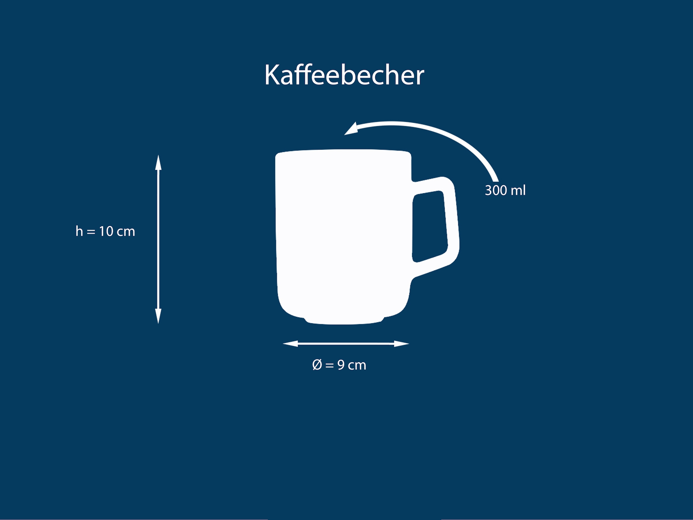 my home Becher »modernes 6-teiliges Kaffeebecher-Set Nydala« hohe Haltbarkeit, spülmaschinen- & mikrowellengeeignet, Reaktivglasur